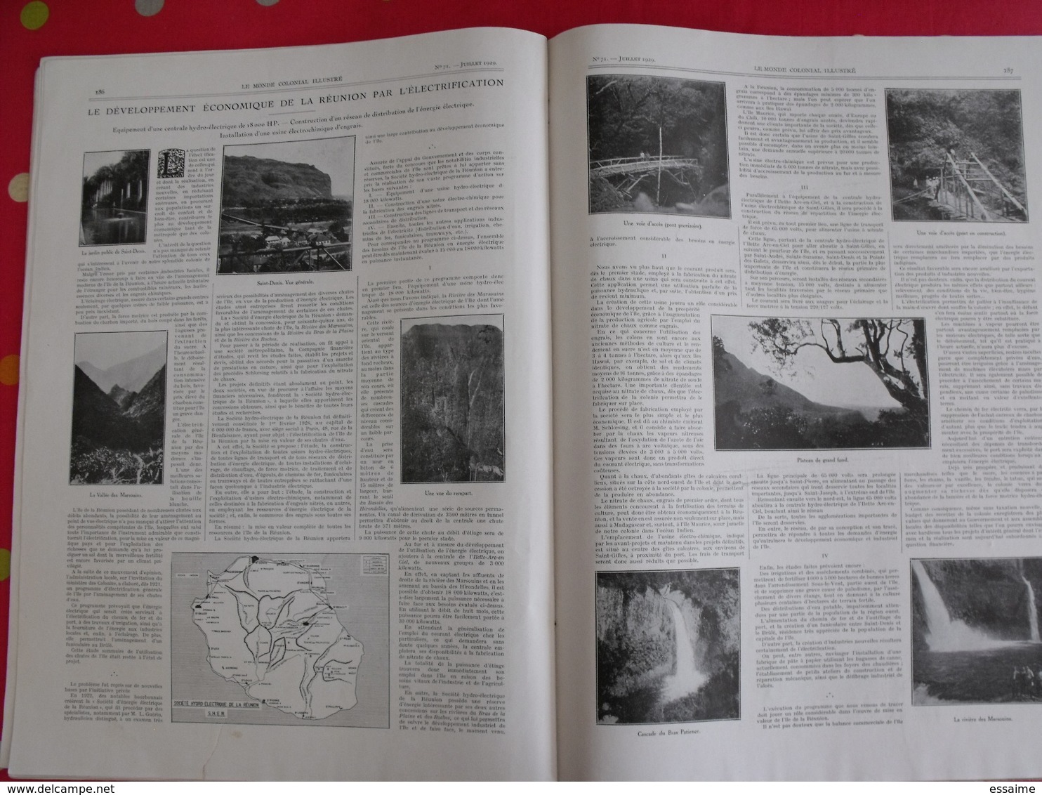 le monde colonial illustré n° 71 de 1929. heard mers australes saint-paul kerguelen madagascar réunion comores indochine