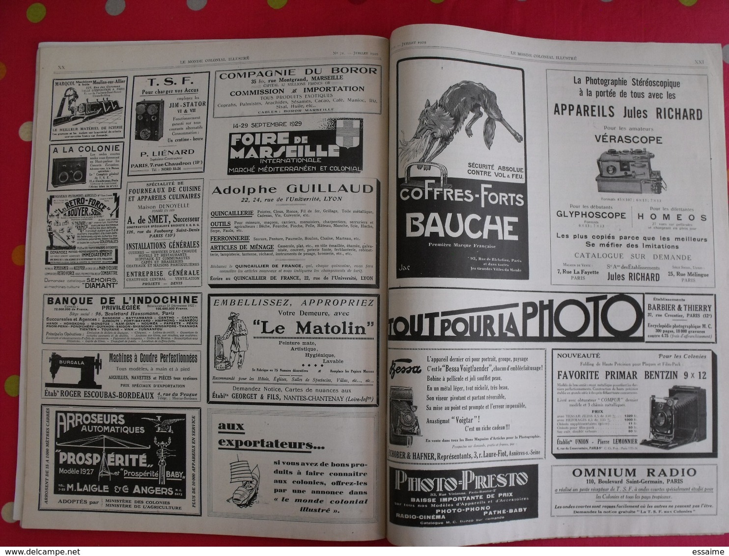 le monde colonial illustré n° 71 de 1929. heard mers australes saint-paul kerguelen madagascar réunion comores indochine