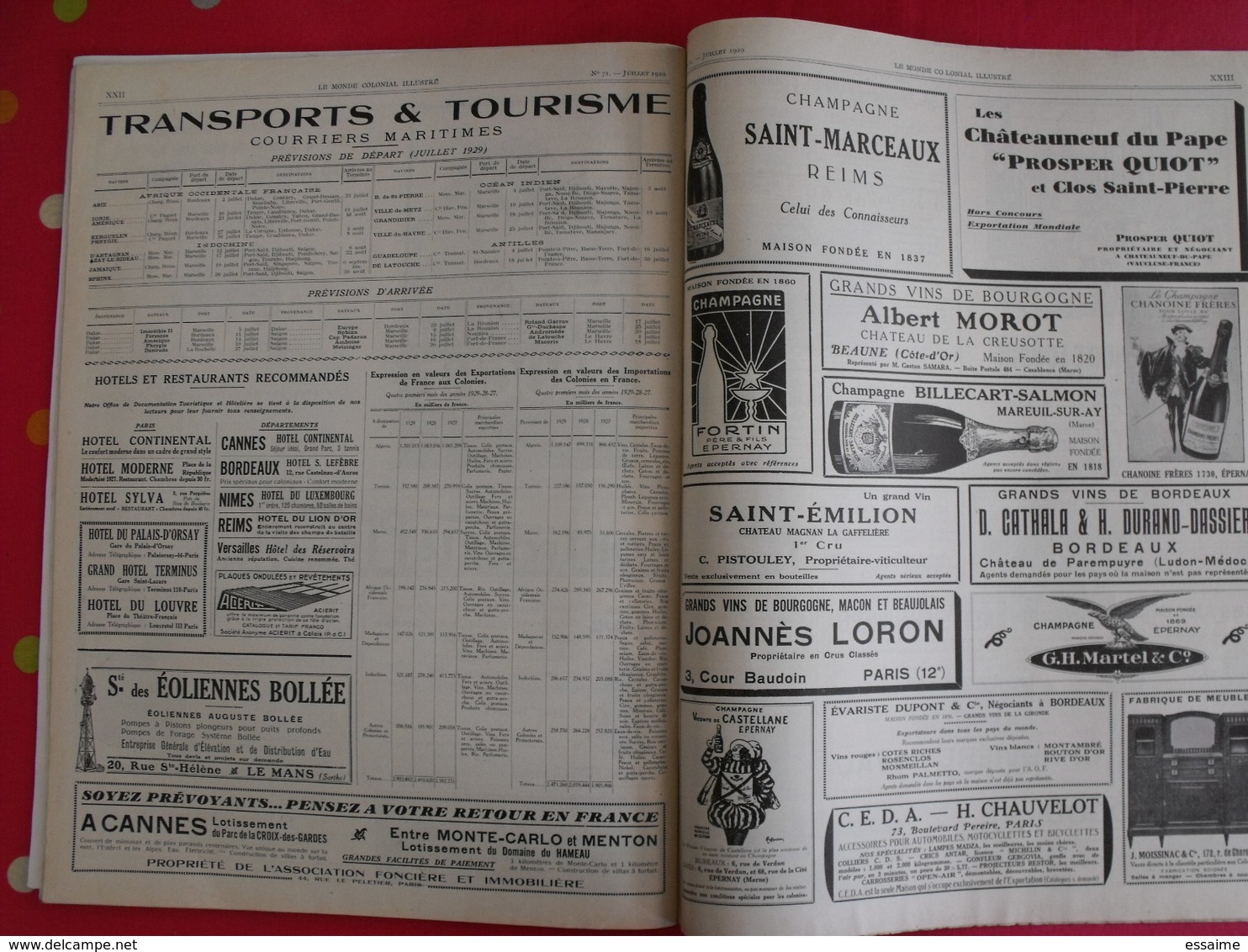 le monde colonial illustré n° 71 de 1929. heard mers australes saint-paul kerguelen madagascar réunion comores indochine