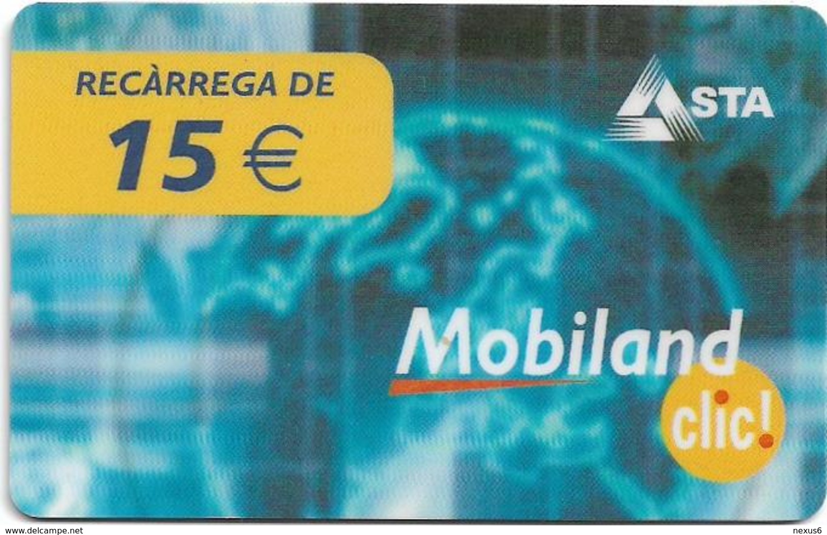 Andorra - STA - Mobiland - Exp.01.06.2005, 15€, GSM Refill, Used - Andorra