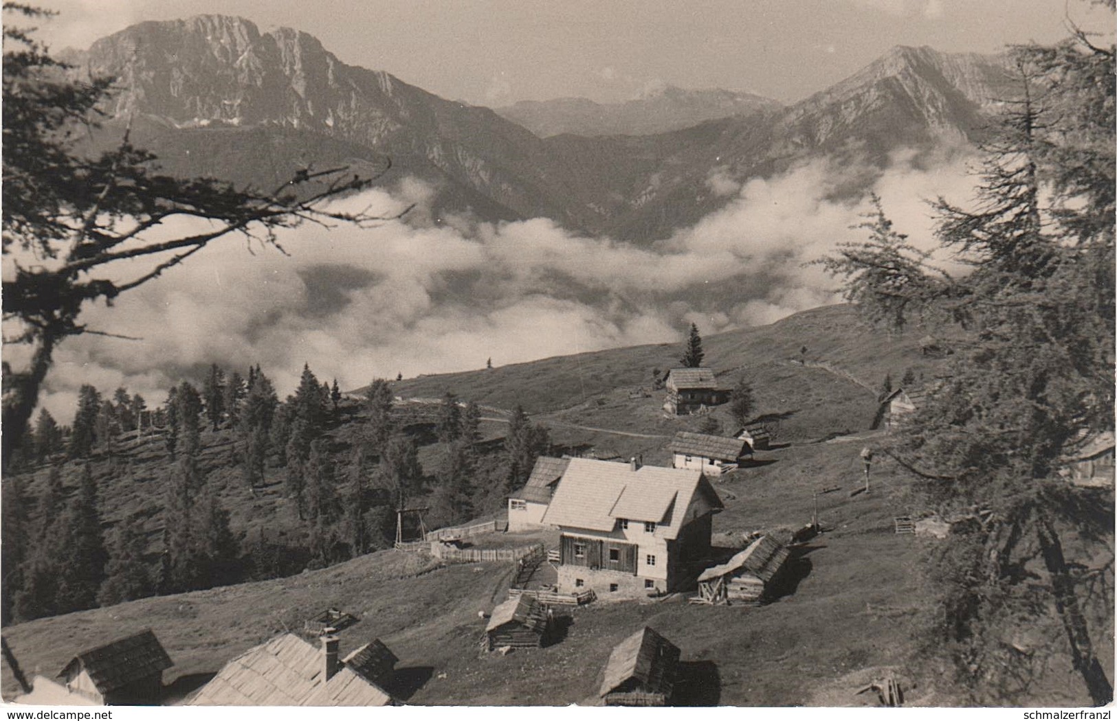 AK Greifenburg Emberger Alm Alpenpension Gasthof Sattlegger Stempel A Berg Dellach Drautal Kärnten Austria Österreich - Weissensee