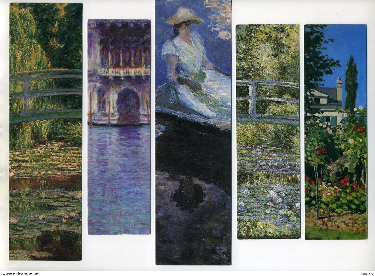 5 Marque-page Peintures De Claude Monet - Marque-Pages