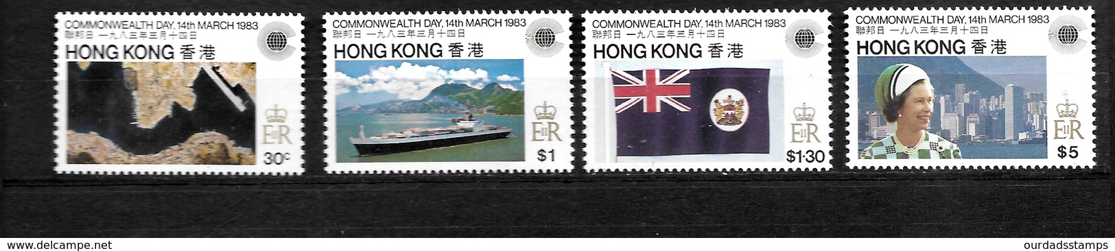 Hong Kong 1983 QEII Commonwealth Day, Complete Set MNH And Used (6701) - Unused Stamps