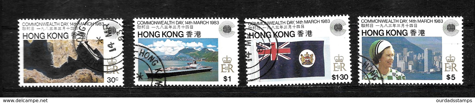 Hong Kong 1983 QEII Commonwealth Day, Complete Set MNH And Used (6701) - Unused Stamps