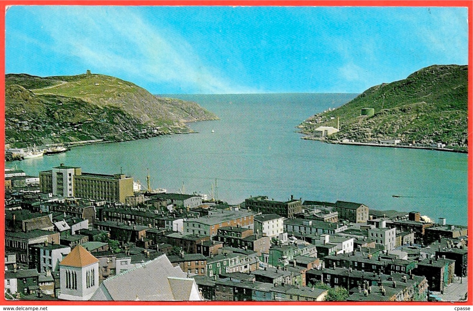 CPM Post-Card CANADA - ST.JOHN'S Newfoundland - View Of Harbour Taken From Basilica Towers ° Phila Flamme METEO - St. John's