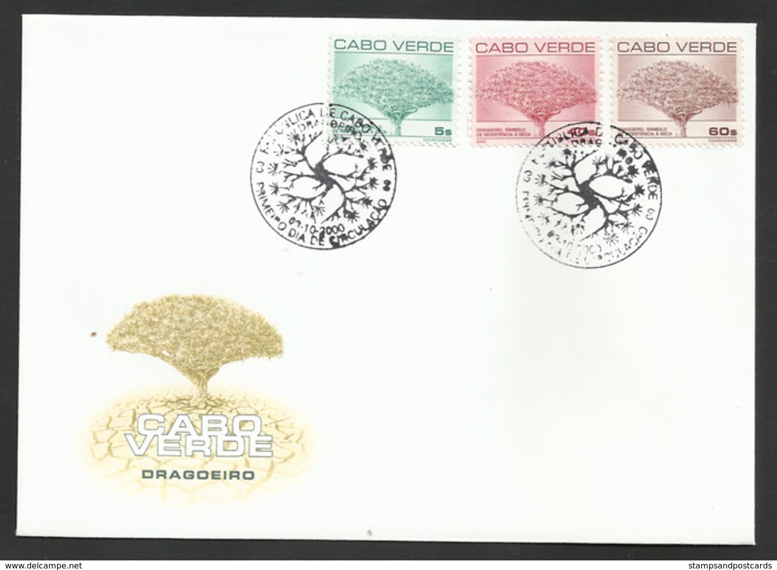 Cabo Verde Cap Vert Arbre Dragonnier FDC 2000 Dragon Tree FDC - Cap Vert