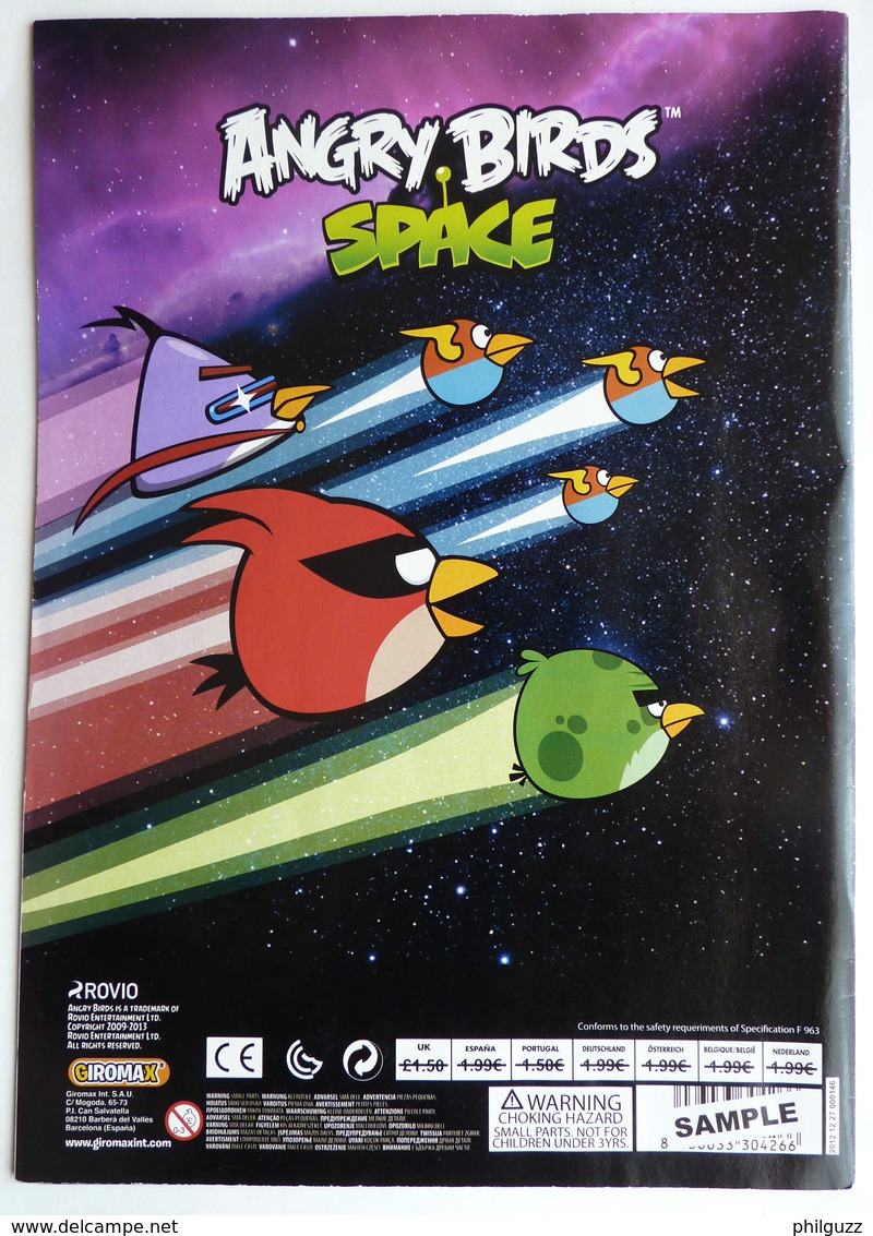 ALBUM GIROMAX 2011 - STICKER ALBUM ANGRY BIRDS SPACE Avec POSTER Et 8 Images Pas PANINI - Other & Unclassified
