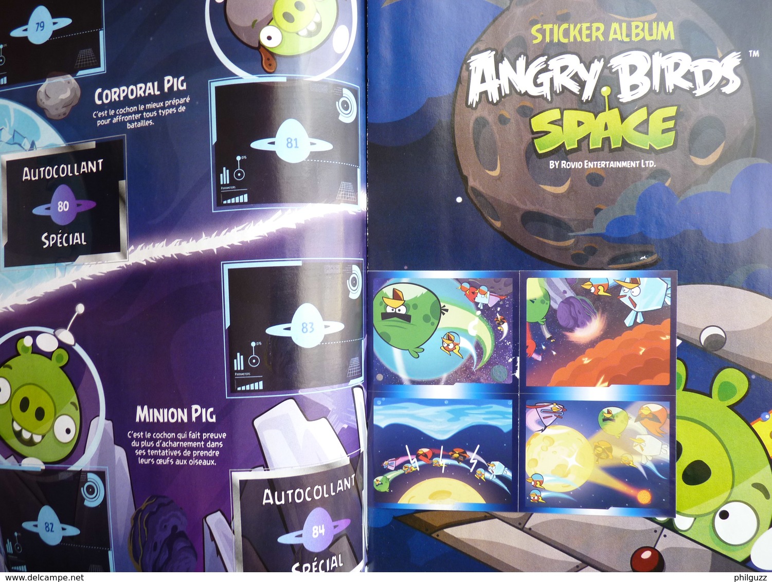 ALBUM GIROMAX 2011 - STICKER ALBUM ANGRY BIRDS SPACE Avec POSTER Et 8 Images Pas PANINI - Other & Unclassified