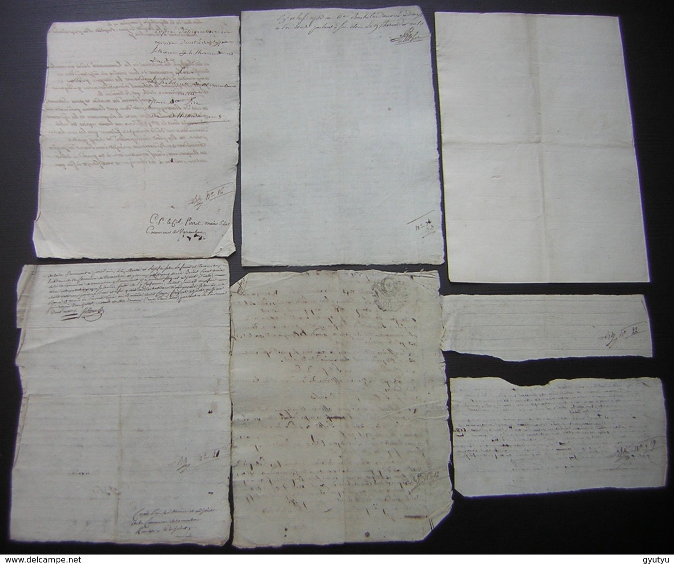 Varambon (Ain) Lot De 7 Documents Concernant L'affaire Jean Baptiste Pin Qui A Duré Plusieurs Années :différentes Dates - Manuscrits