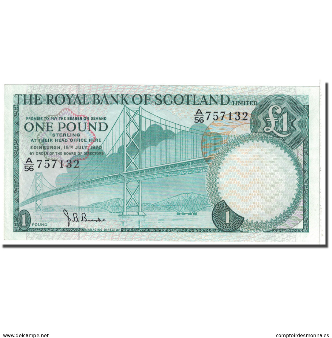 Billet, Scotland, 1 Pound, 1970, 1970-07-15, KM:334a, SUP - 1 Pond