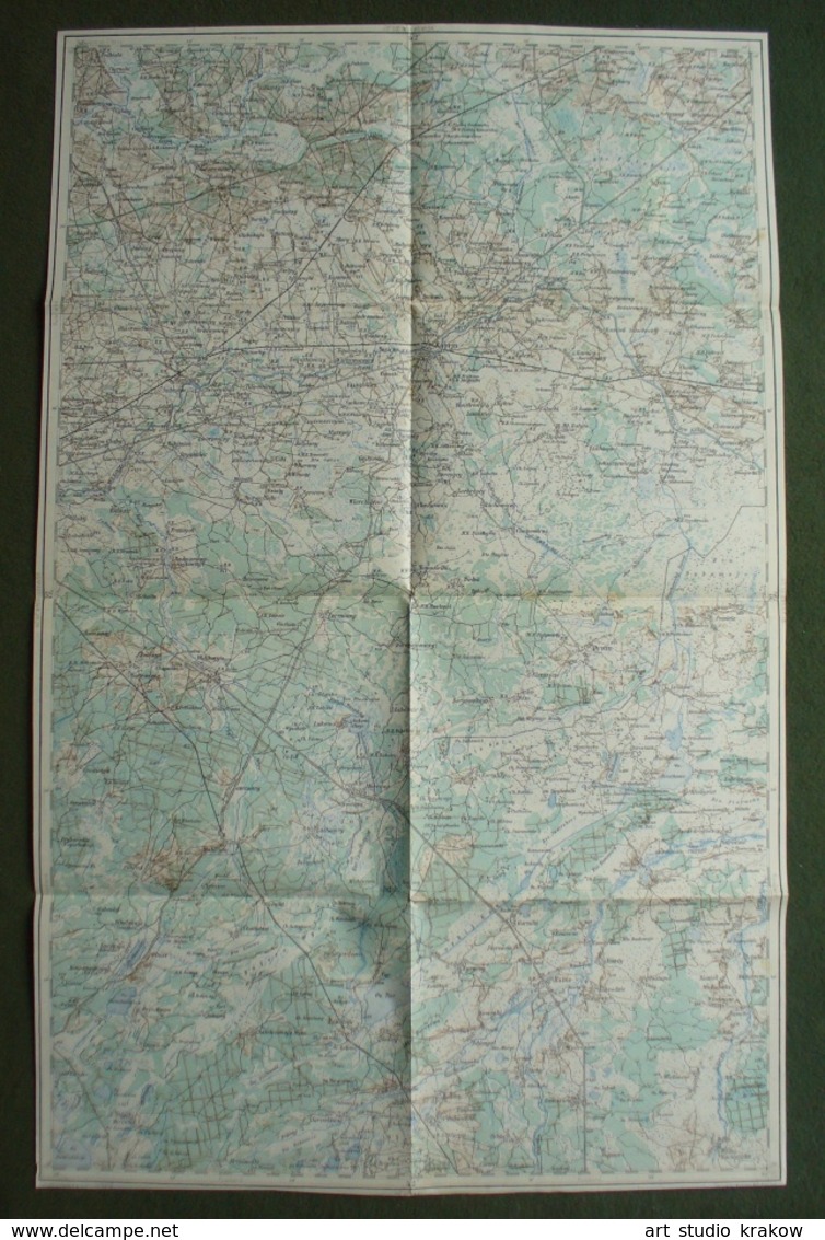 Ca. 1930 - Belarus + Ukraine - Kobryn Zabinka Maloryta Etc. , Map 42 52 - Cartes Topographiques