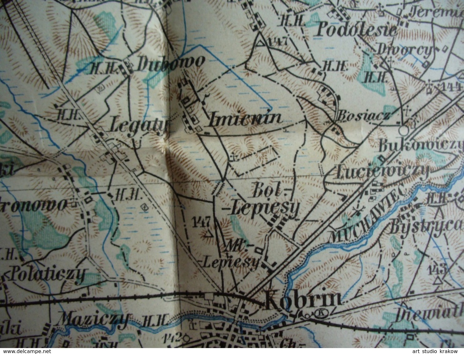 Ca. 1930 - Belarus + Ukraine - Kobryn Zabinka Maloryta Etc. , Map 42 52 - Topographische Kaarten