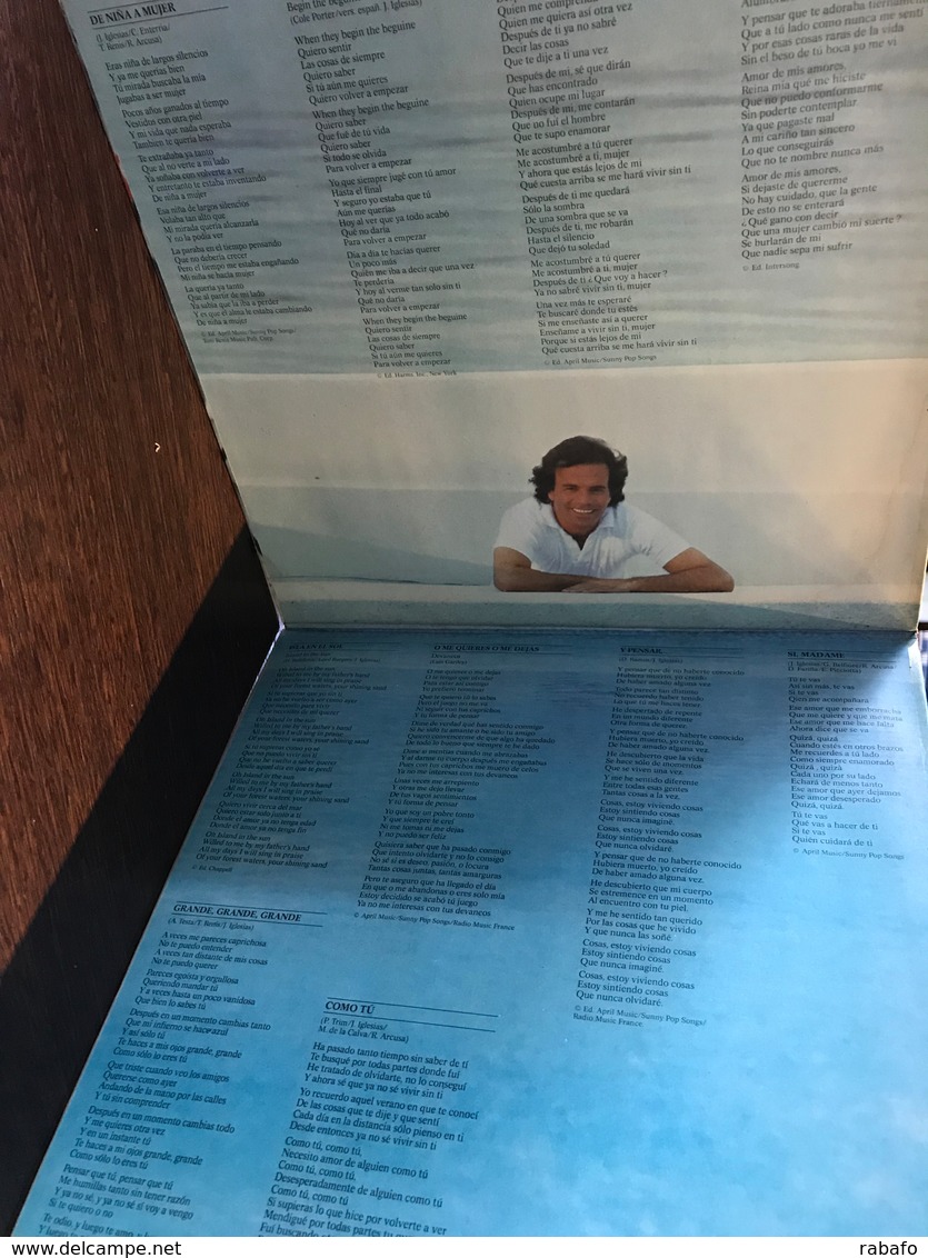 LP Argentino De Julio Iglesias Año 1980 - Autres - Musique Espagnole