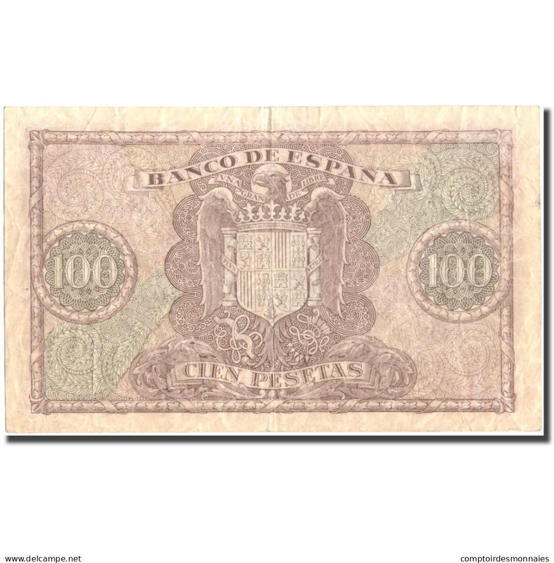 Billet, Espagne, 100 Pesetas, 1940, 1940-01-09, KM:118a, TTB - 100 Pesetas