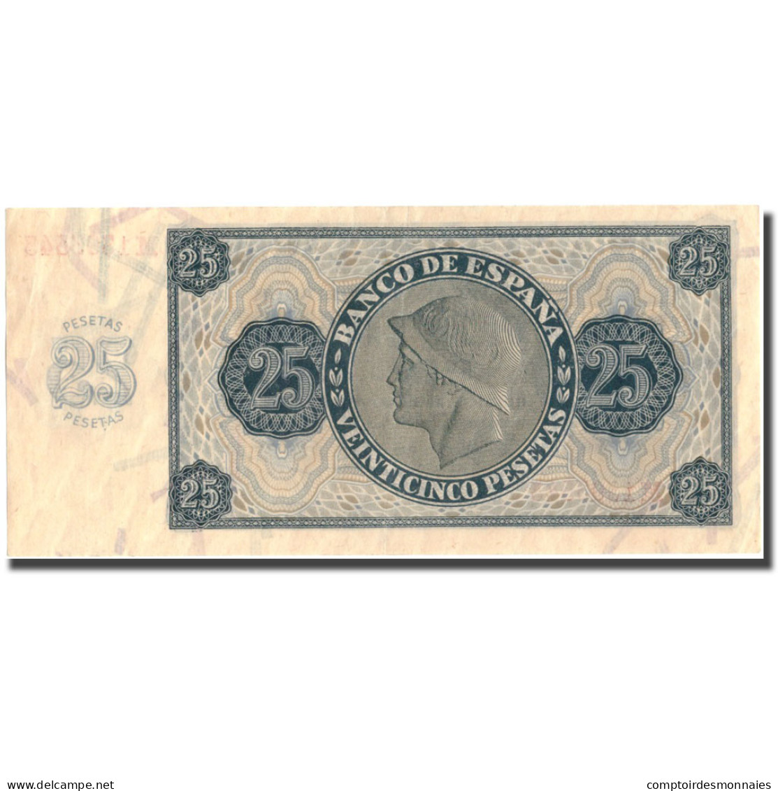 Billet, Espagne, 25 Pesetas, 1936, 1936-11-21, KM:99a, SUP - 25 Peseten