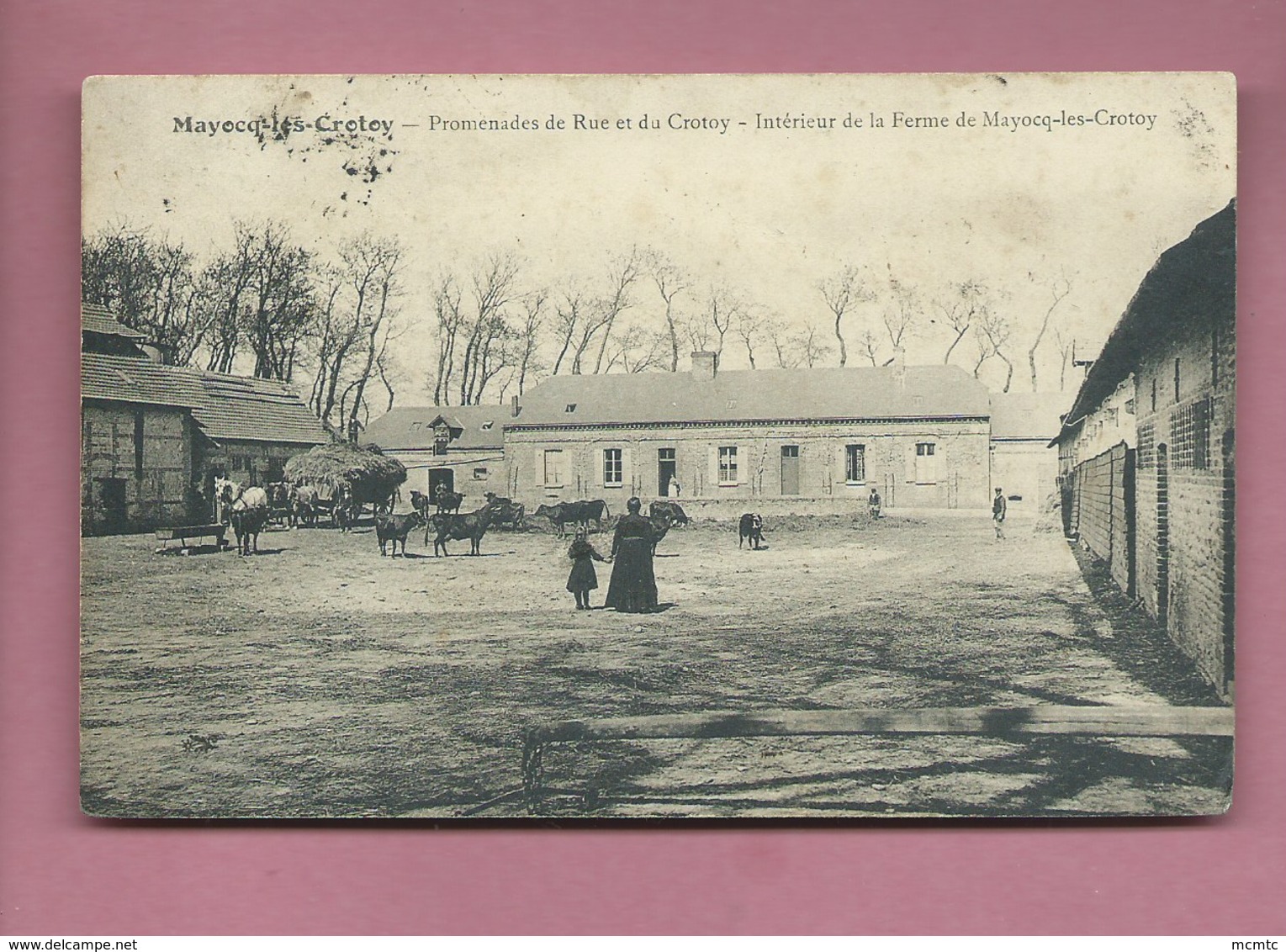 CPA - Mayocq Les Crotoy  -  Promenades De Rue Et Du Crotoy - Interieur De La Ferme De Mayocq Les Crotoy - Autres & Non Classés