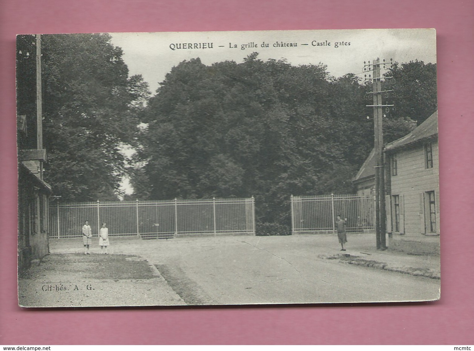 CPA  -  Querrieu  - La Grille Du Château - Castle Gates - Autres & Non Classés