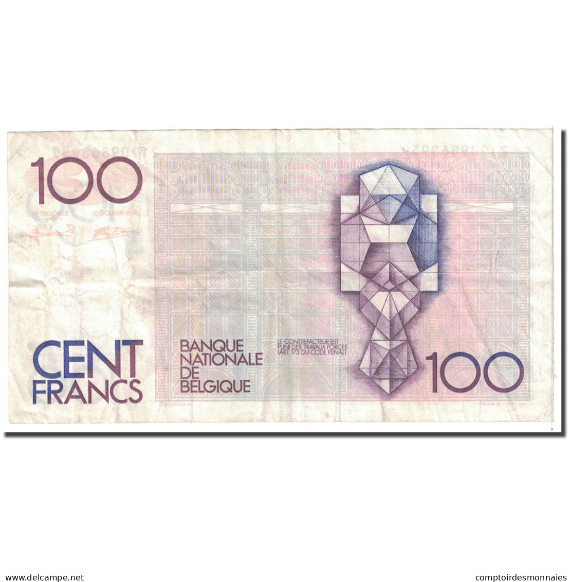 Billet, Belgique, 100 Francs, 1982, KM:142a, TTB - 100 Francos