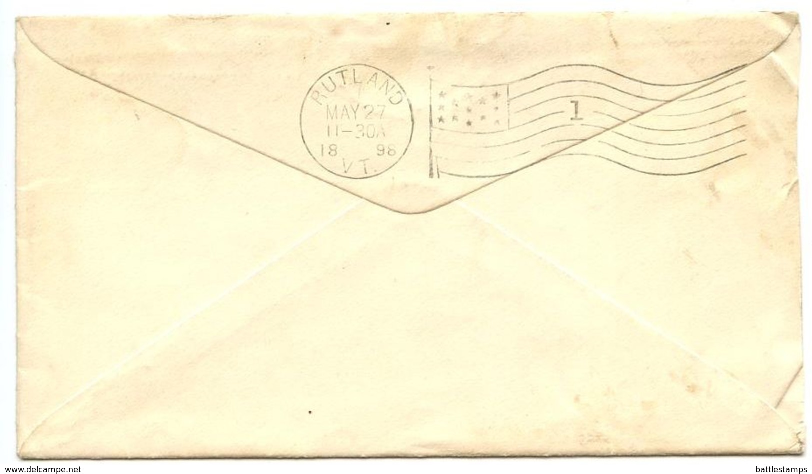 United States 1890‘s Essex Junction & Boston RPO Cover To Rutland, Vermont - Brieven En Documenten