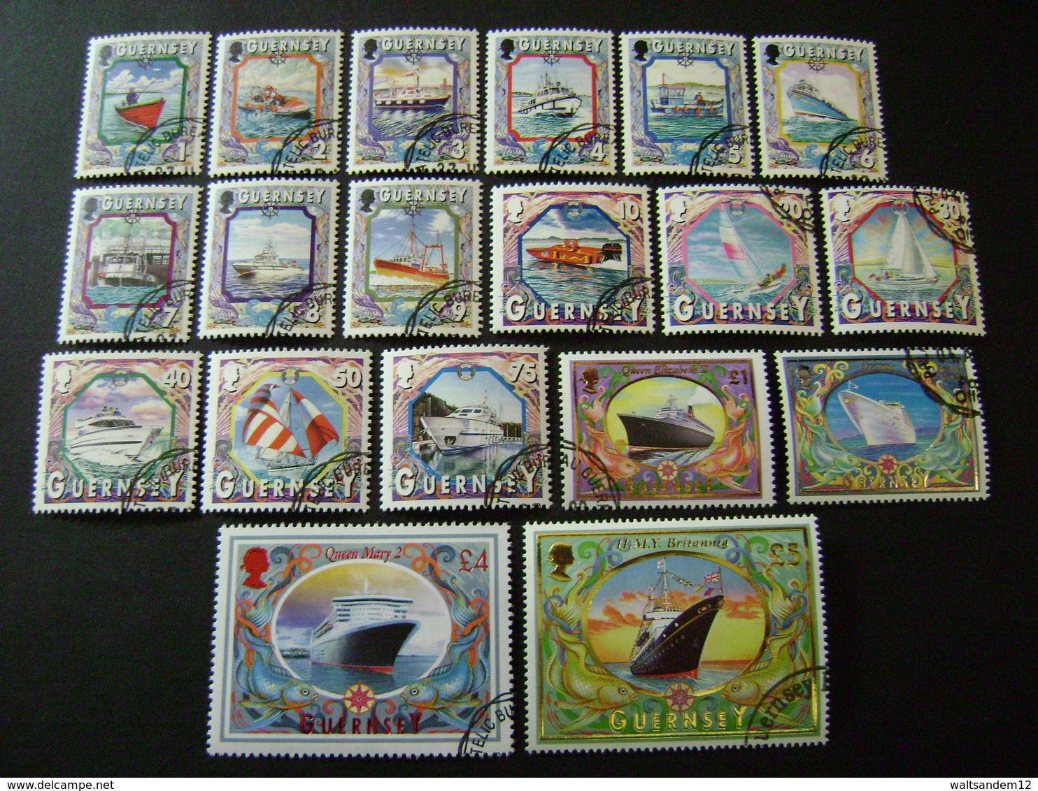 Guernsey 1998-2005 Maritime Heritage Definitives (SG 785-803) - Used - Guernsey