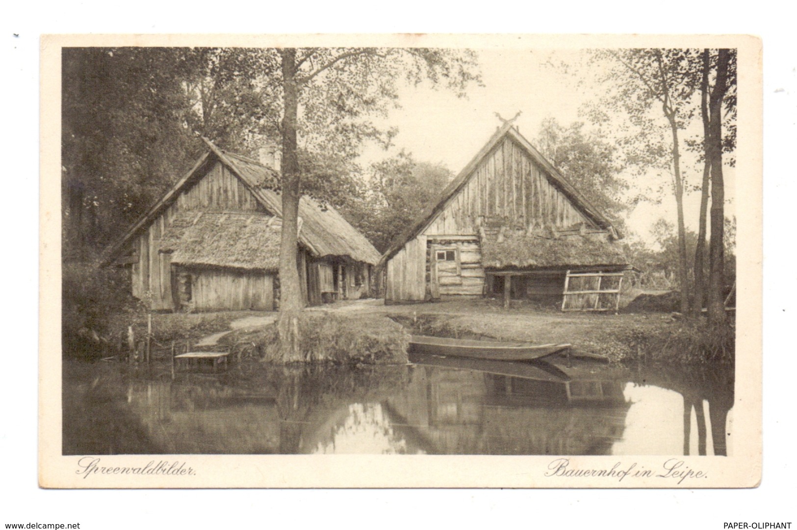 0-7543 LÜBBENAU - LEIPE, Bauernhof, Spreewaldbilder - Luebbenau