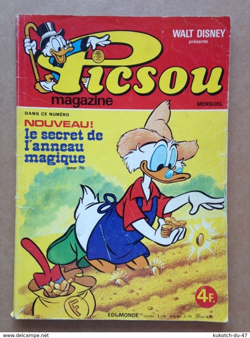 Disney - Picsou Magazine - Année 1976 - N°58 (avec Grand Défaut D'usure) - Picsou Magazine