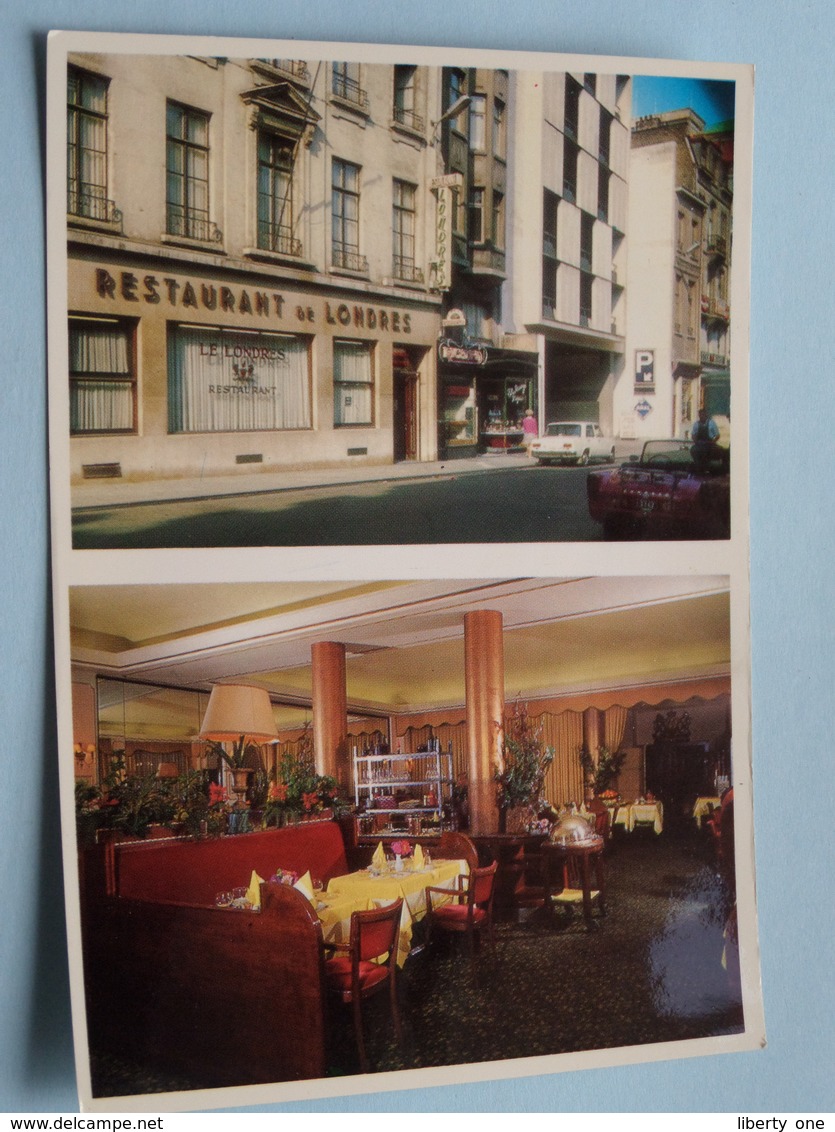 Restaurant " Le LONDRES " Rue De L'Ecuyer BRUXELLES ( Sablon ) Anno 19?? ( Zie Foto ) ! - Cafés, Hôtels, Restaurants