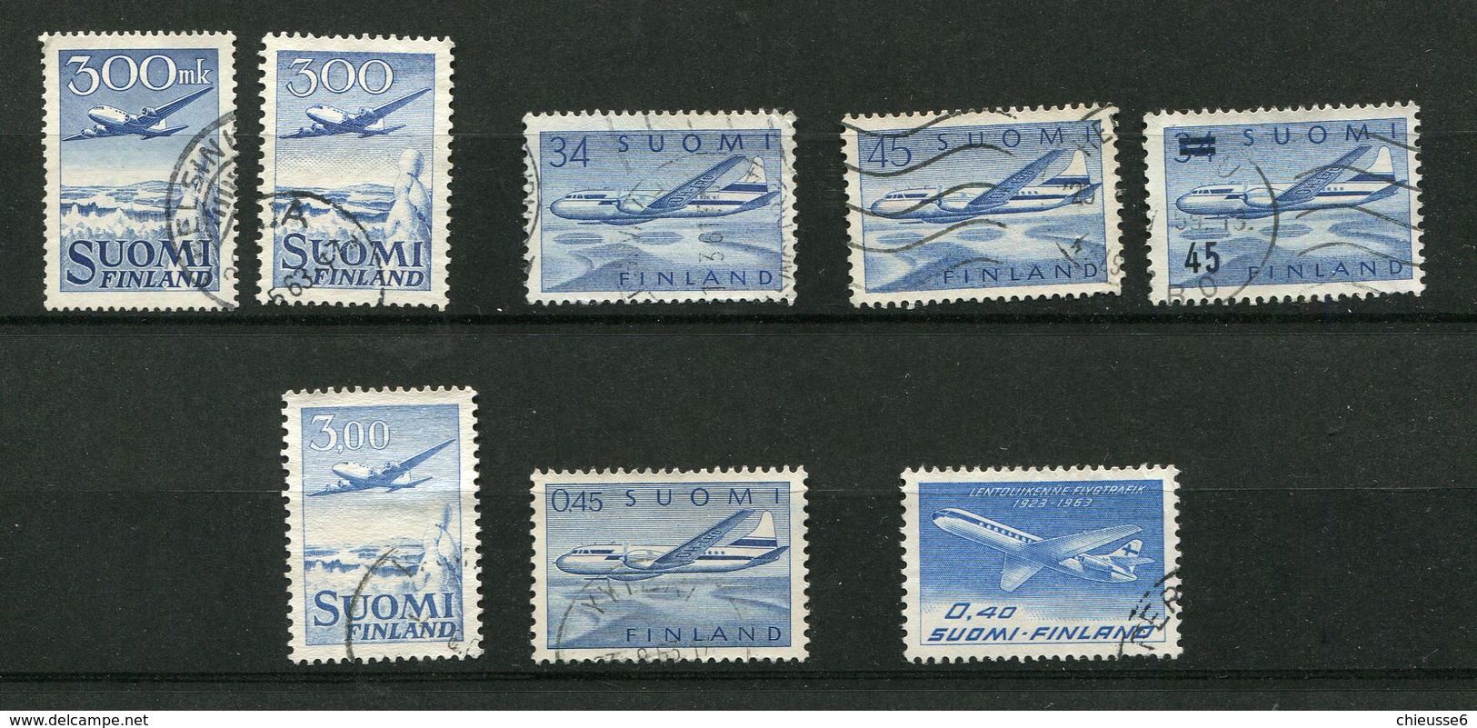 Finlande Ob PA N° 3 à 9 - Used Stamps