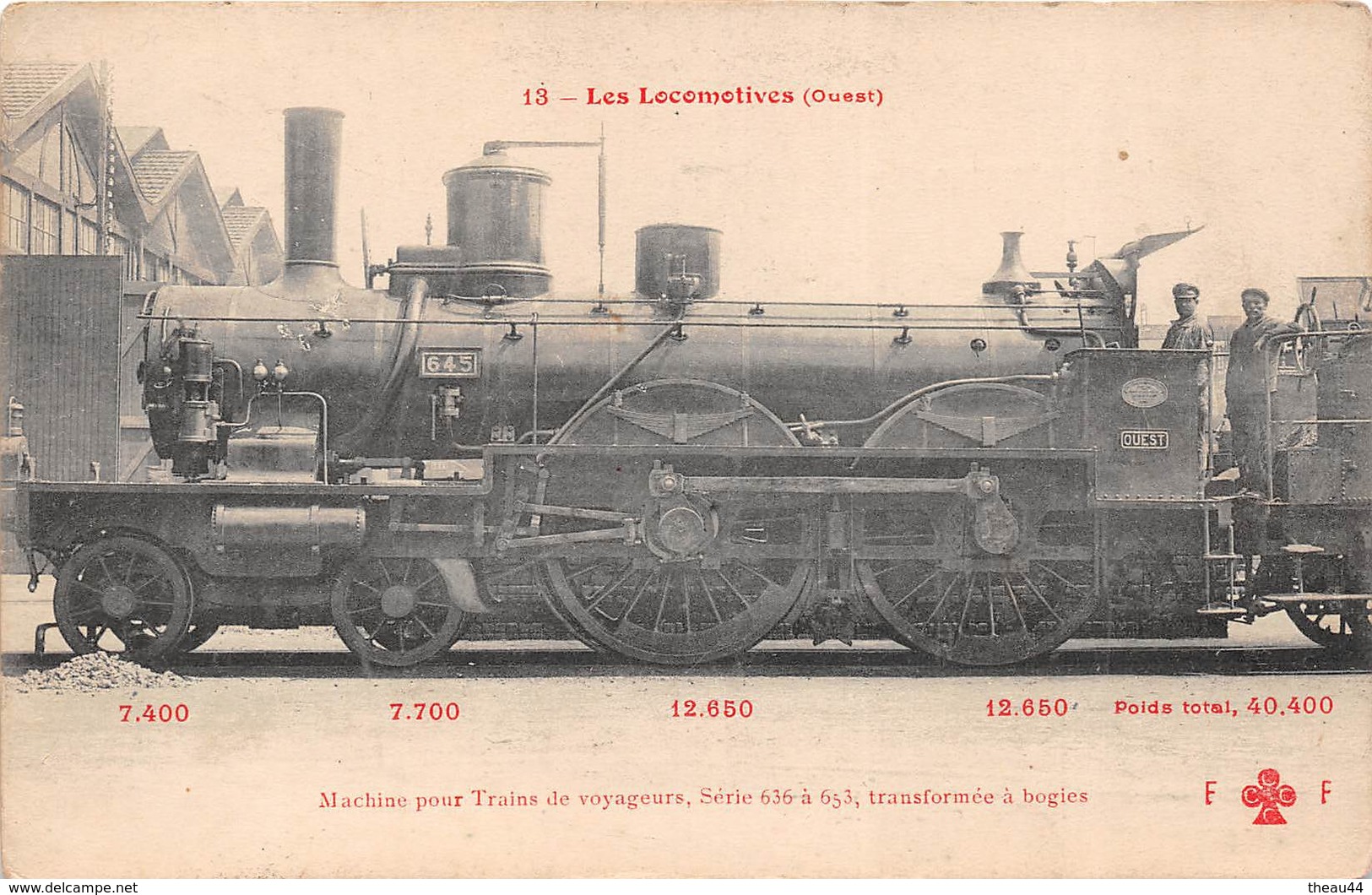 ¤¤   -   Les Locomotives  -  Machine Pour Train De Voyageurs (Ouest)  -  Cheminots   -   ¤¤ - Trains