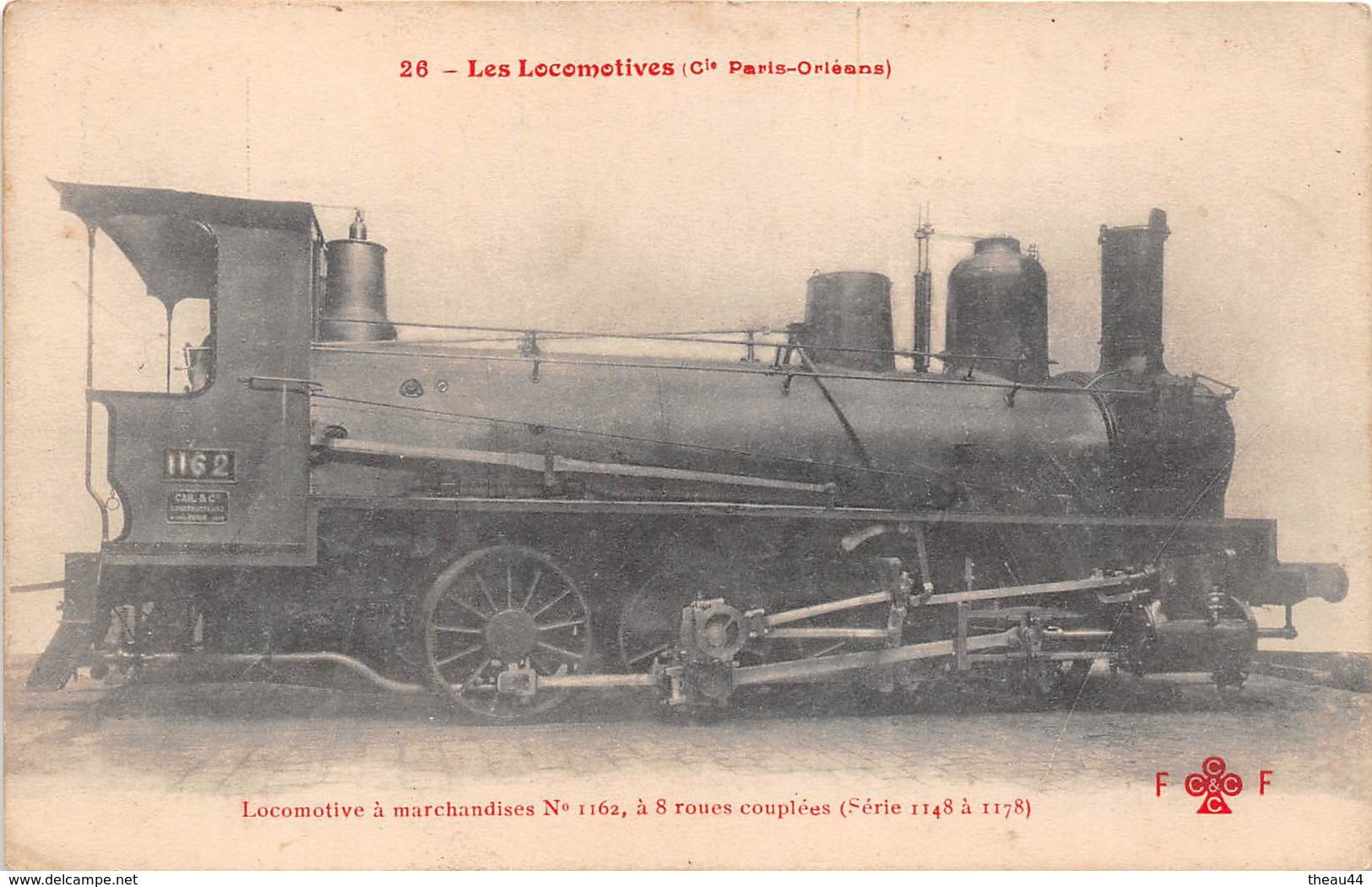 ¤¤   -   Les Locomotives  -  Machine Pour Train De Marchandise (Paris - Orléans)   -   ¤¤ - Eisenbahnen