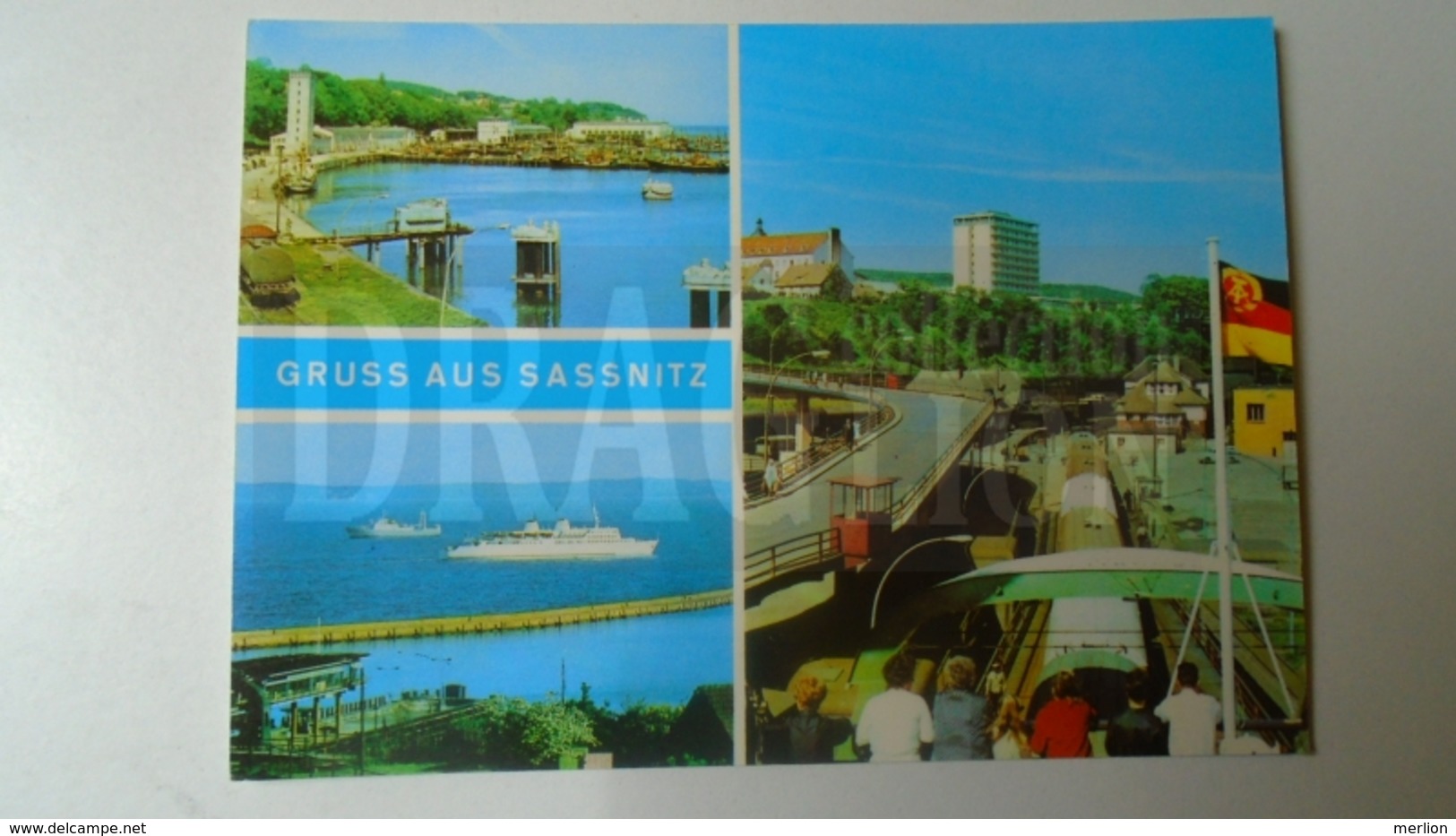 D159671 Sassnitz  -  Train Railway -Ship Dampfer Steamer - Trains