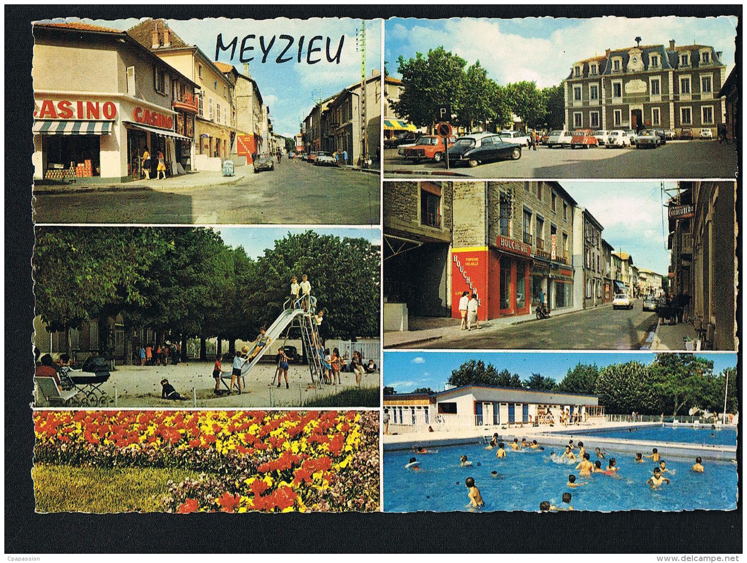 MEYZIEU - Rhone - Multivues  (6)-  écrite Au Verso 1970 - Meyzieu