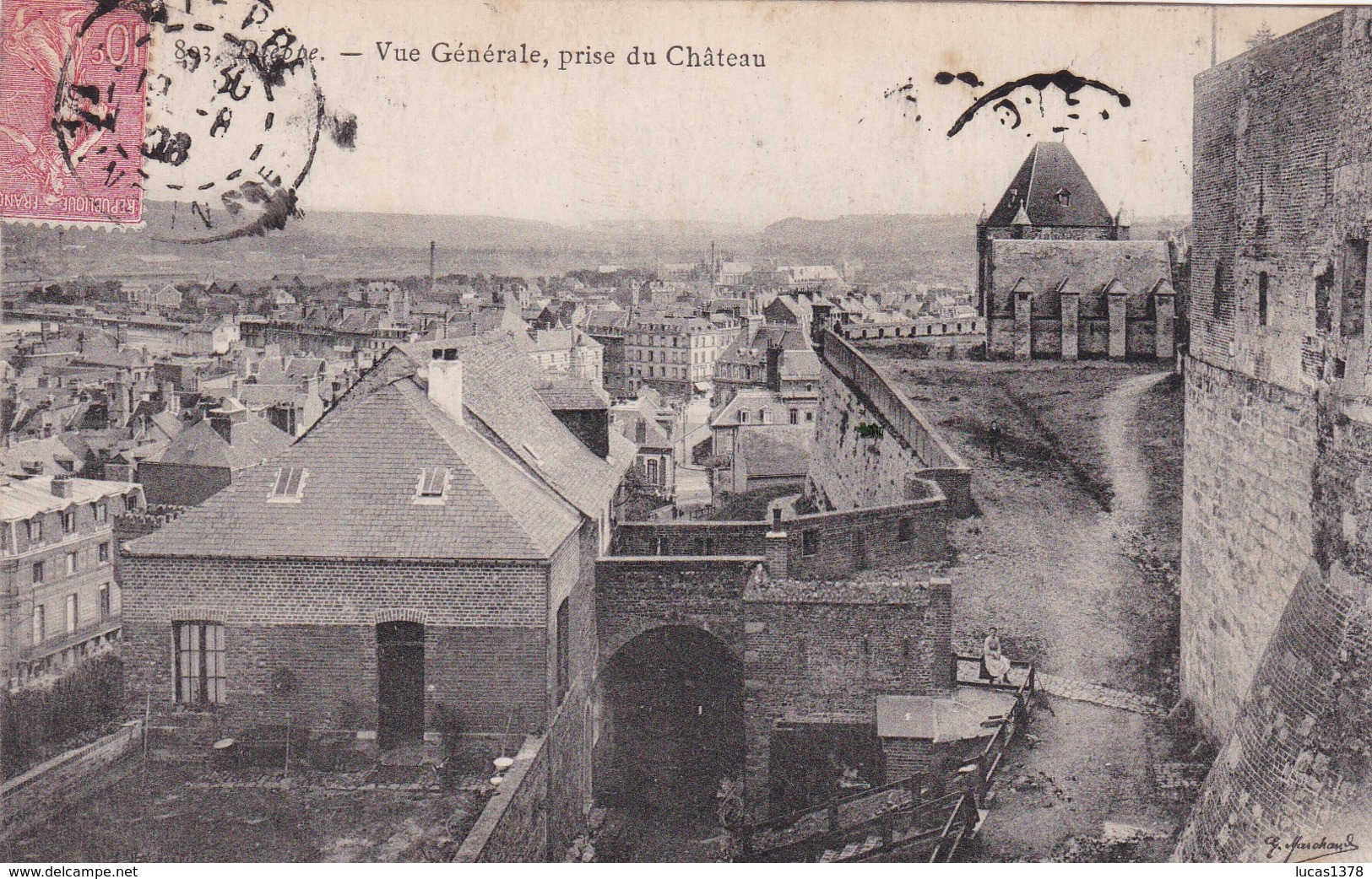 76 / DIEPPE / VUE GENERALE PRISE DU CHATEAU /  MARCHAND 893 - Dieppe