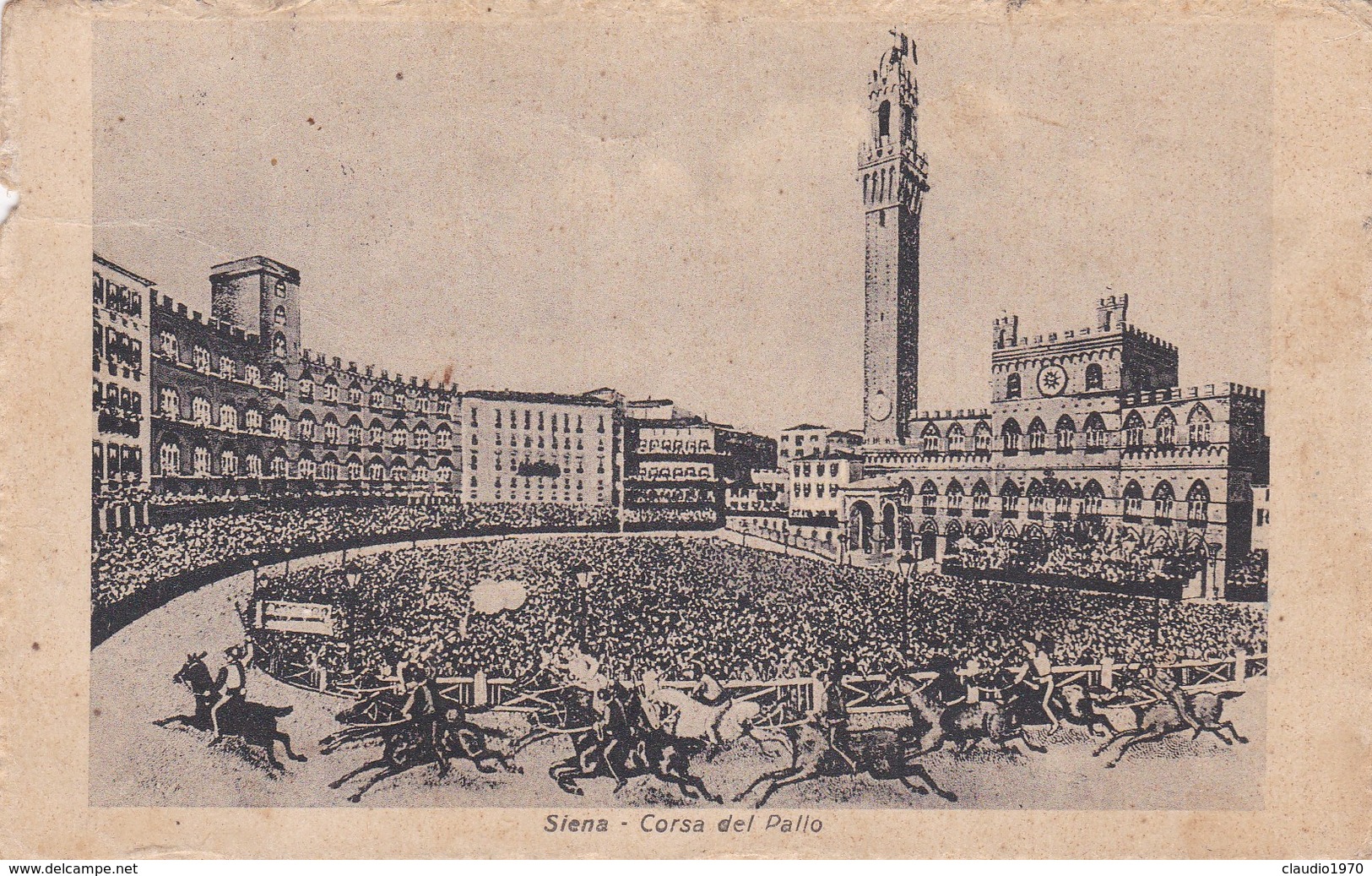 CARTOLINA - POSTCARD - SIENA - CORSA DEL PALIO - Siena