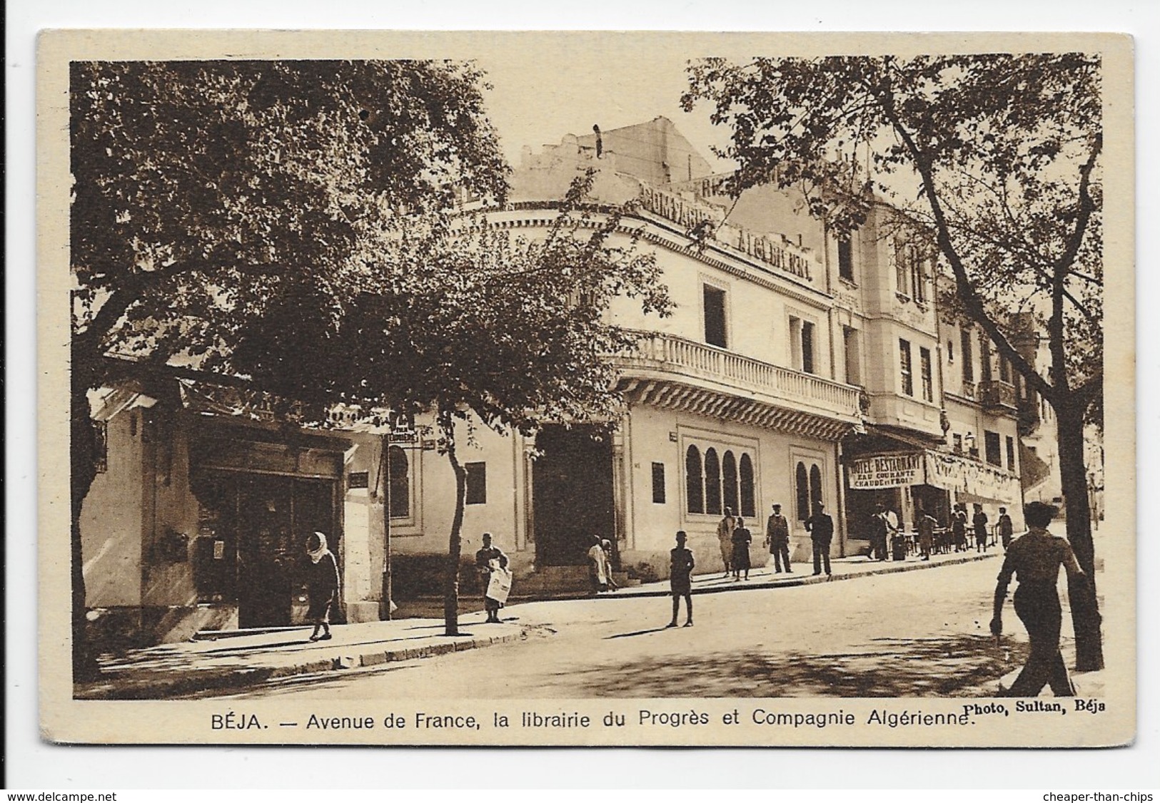 Beja -Avenue De France, La Librairie Du Progres Et Compagnie Algerienne - Autres & Non Classés