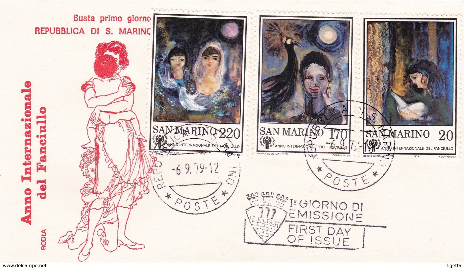 SAN MARINO FDC ANNO INTERNAZIONALE DEL FANCIULLO 1979 - FDC