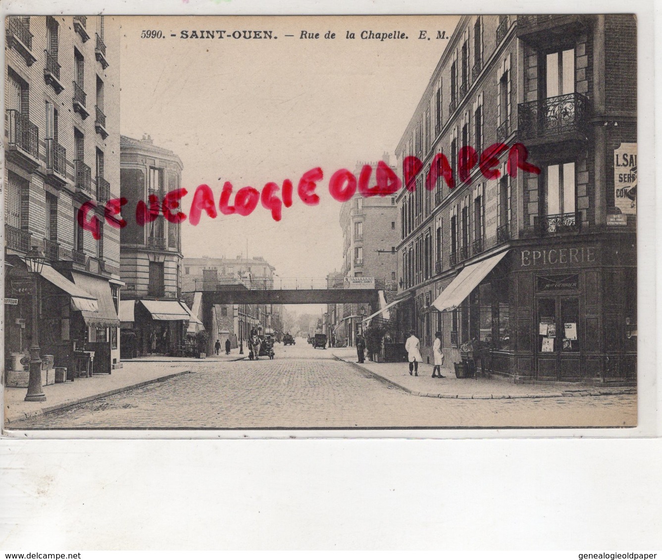 93- SAINT OUEN -  ST OUEN - RUE DE LA CHAPELLE - EPICERIE - Saint Ouen