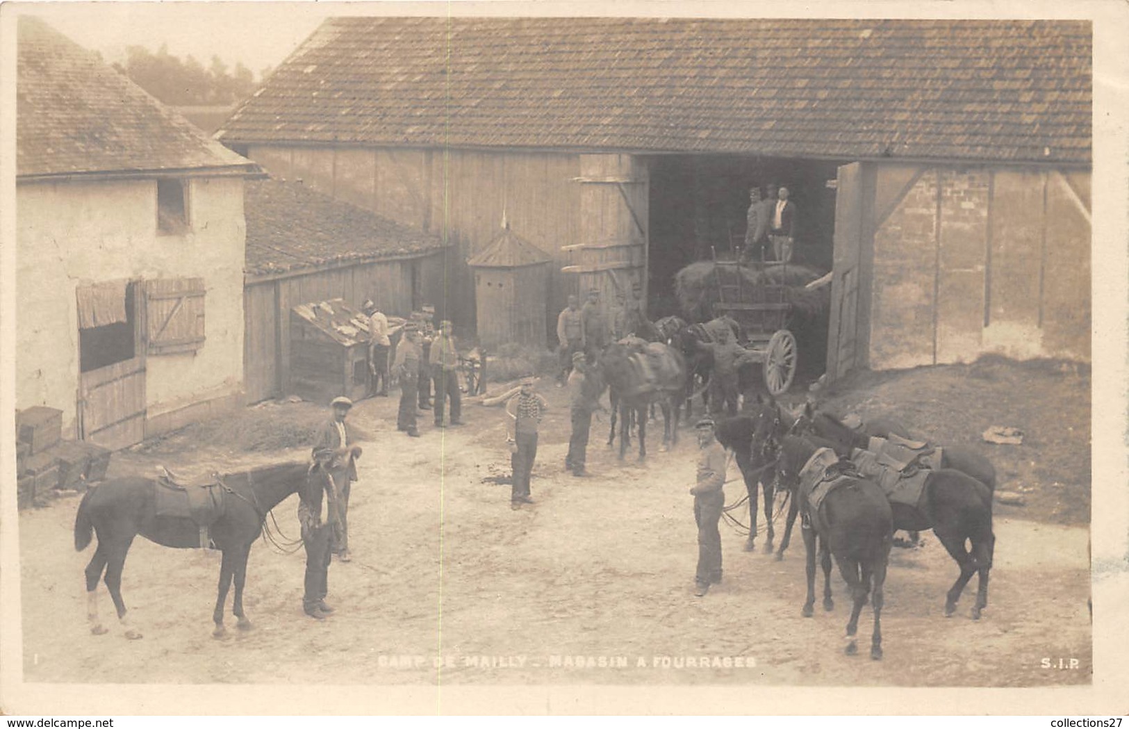 10-CAMP DE MAILLY-CARTE-PHOTO- MAGASIN DE FOURRAGES - Mailly-le-Camp