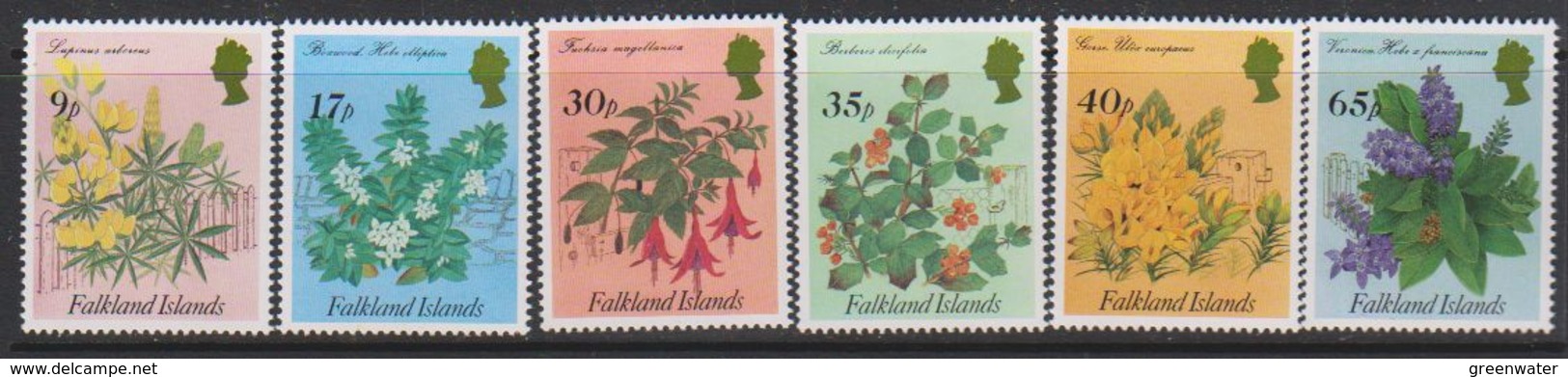 Falkland Islands 1995 Traditional Flowering Shrubs 6v ** Mnh (39494A) - Falklandeilanden