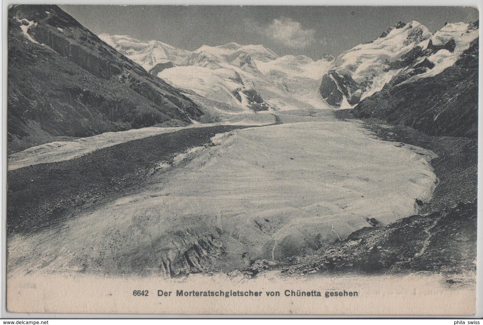 Der Morteratschgletscher Von Chünetta Gesehen - Autres & Non Classés