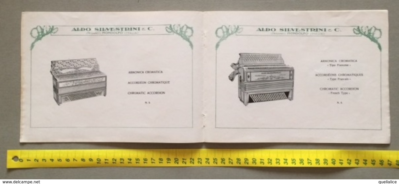 0149  "(PESARO) MONDOLFO-ALDO SILVESTRI & C. PREM. FABBRICA DI ARMONICHE-ESPORTAZ. MONDIALE" CATALOGO ORIGINALE - Publicités