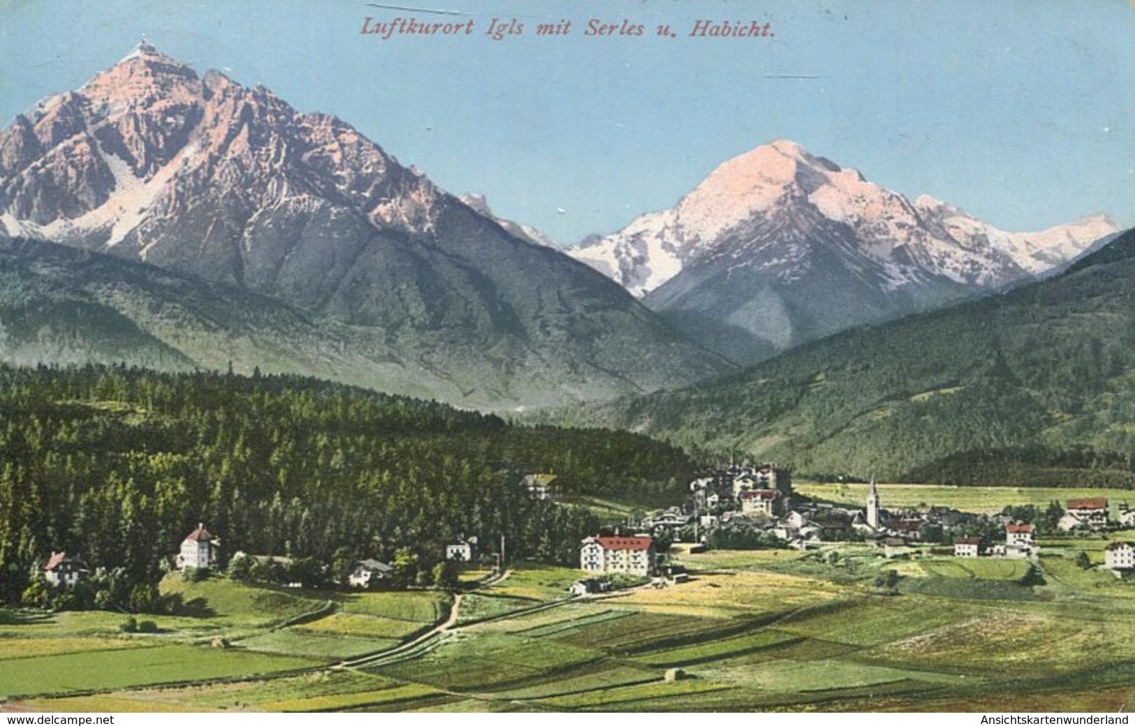 004425  Luftkurort Igl Mit Serles U. Habicht  1908 - Igls