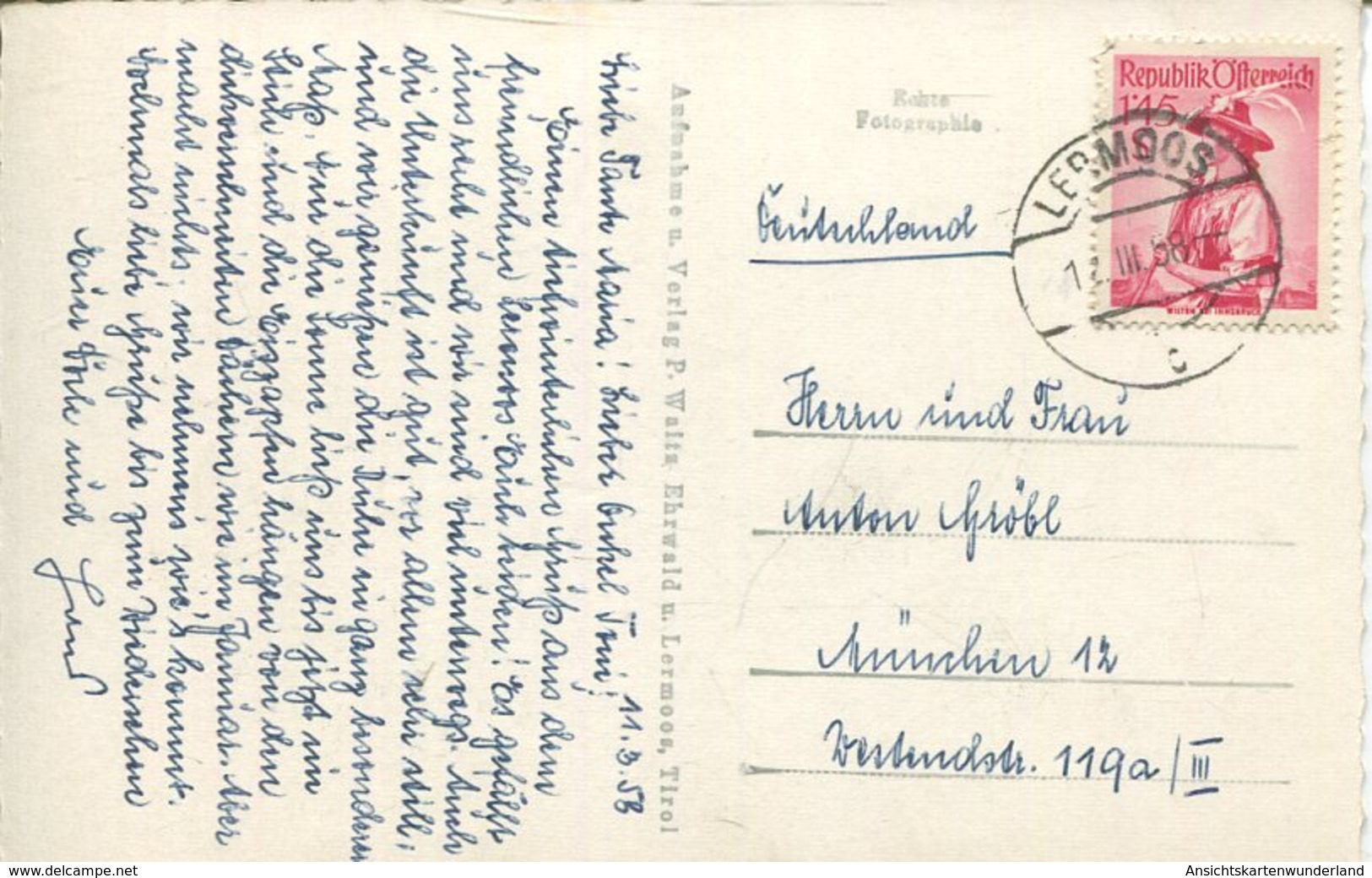 004426  Lermoos M. Sonnenspitze U. Wampeter-Schrofen  1958 - Lermoos