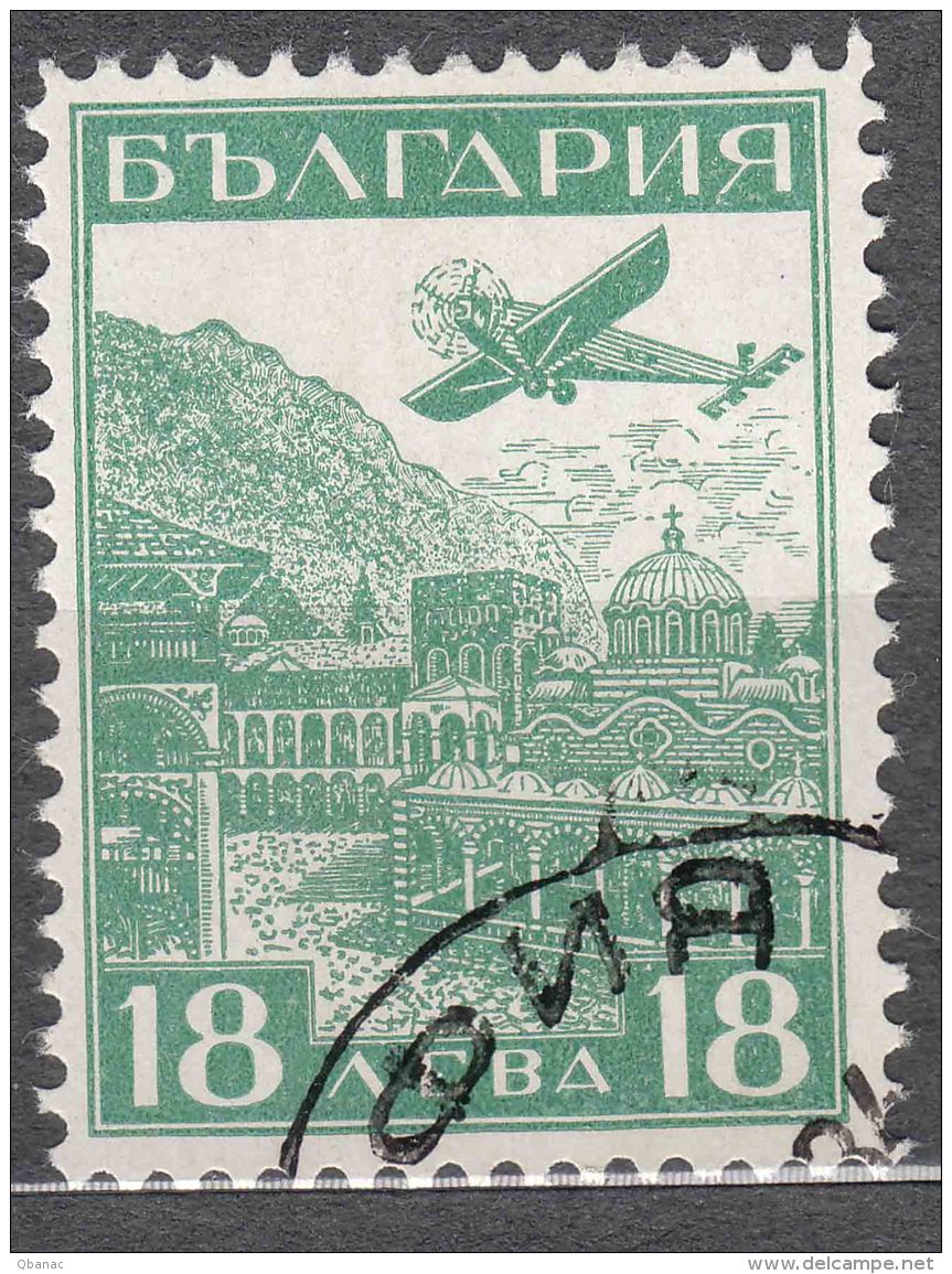 Bulgaria 1932 Airmail Mi#249 Used - Gebruikt