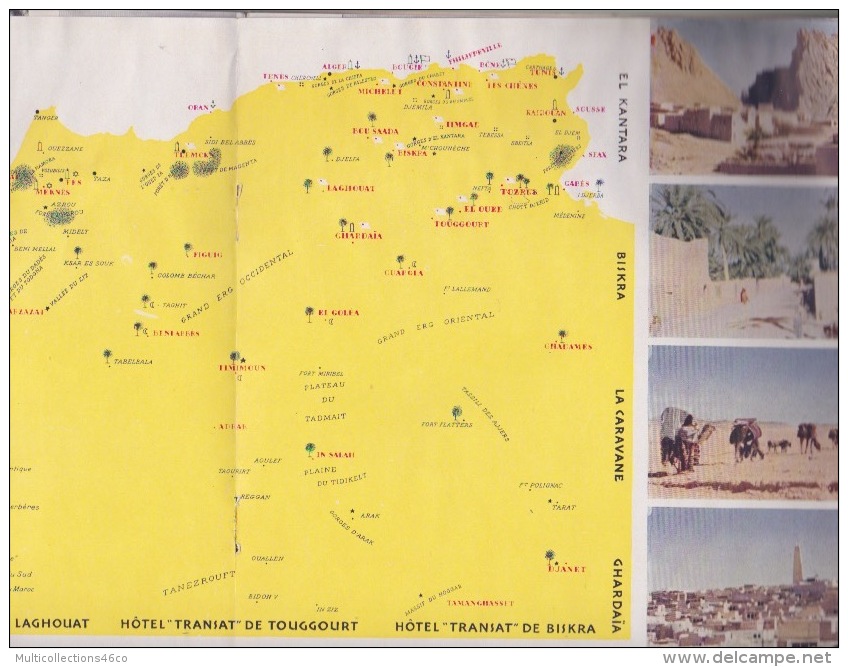 120718A MARINE BATEAU - 1938 LIVRET CROISIERES ET CIRCUITS TRANSAT AFRIQUE DU NORD - Autres & Non Classés