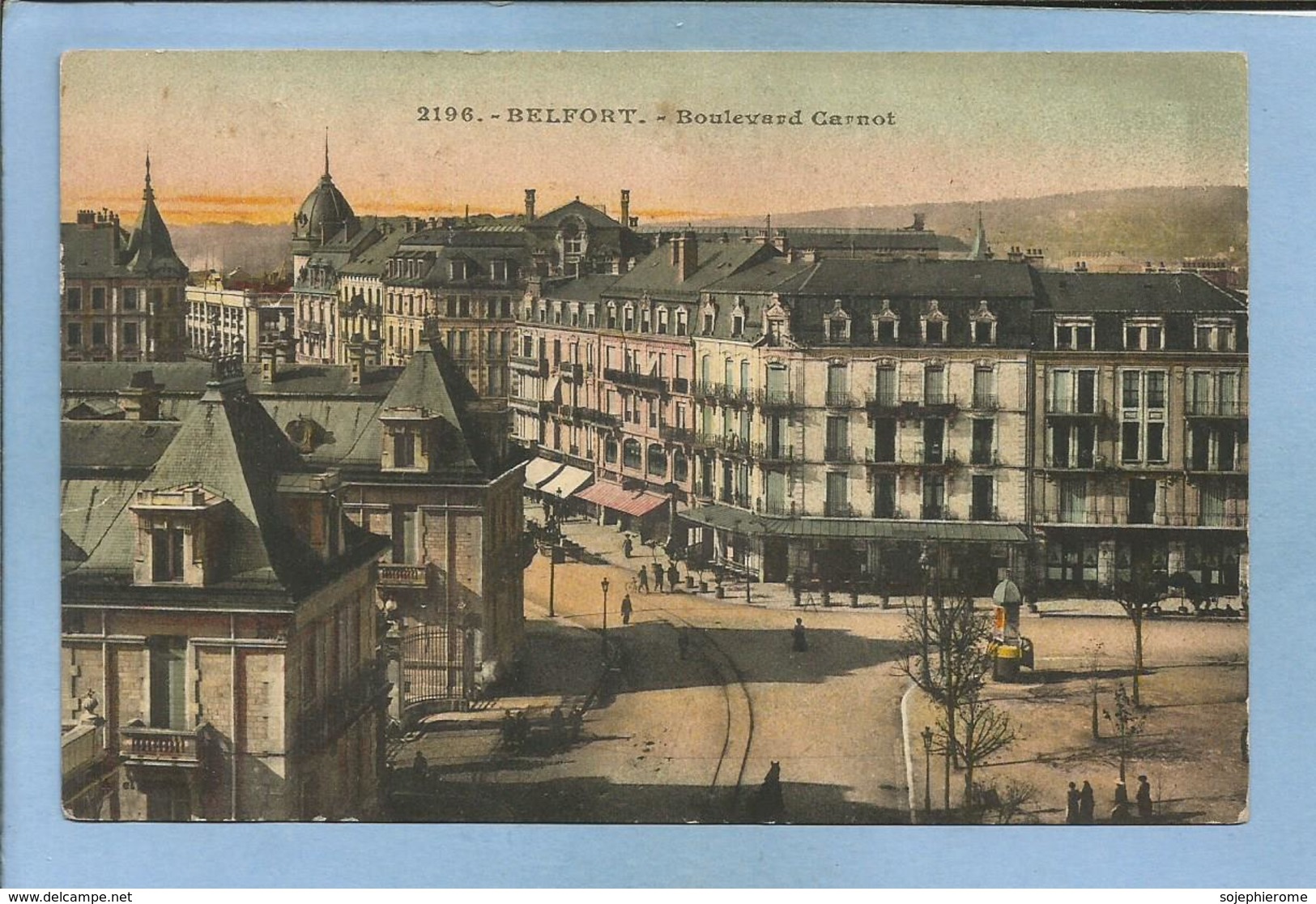 Offemont (90) Belfort Boulevard Carnot 2 SCANS De R. Villardry 171e Régiment D'Infanterie 26e Cie De Recrues Cachet - Offemont