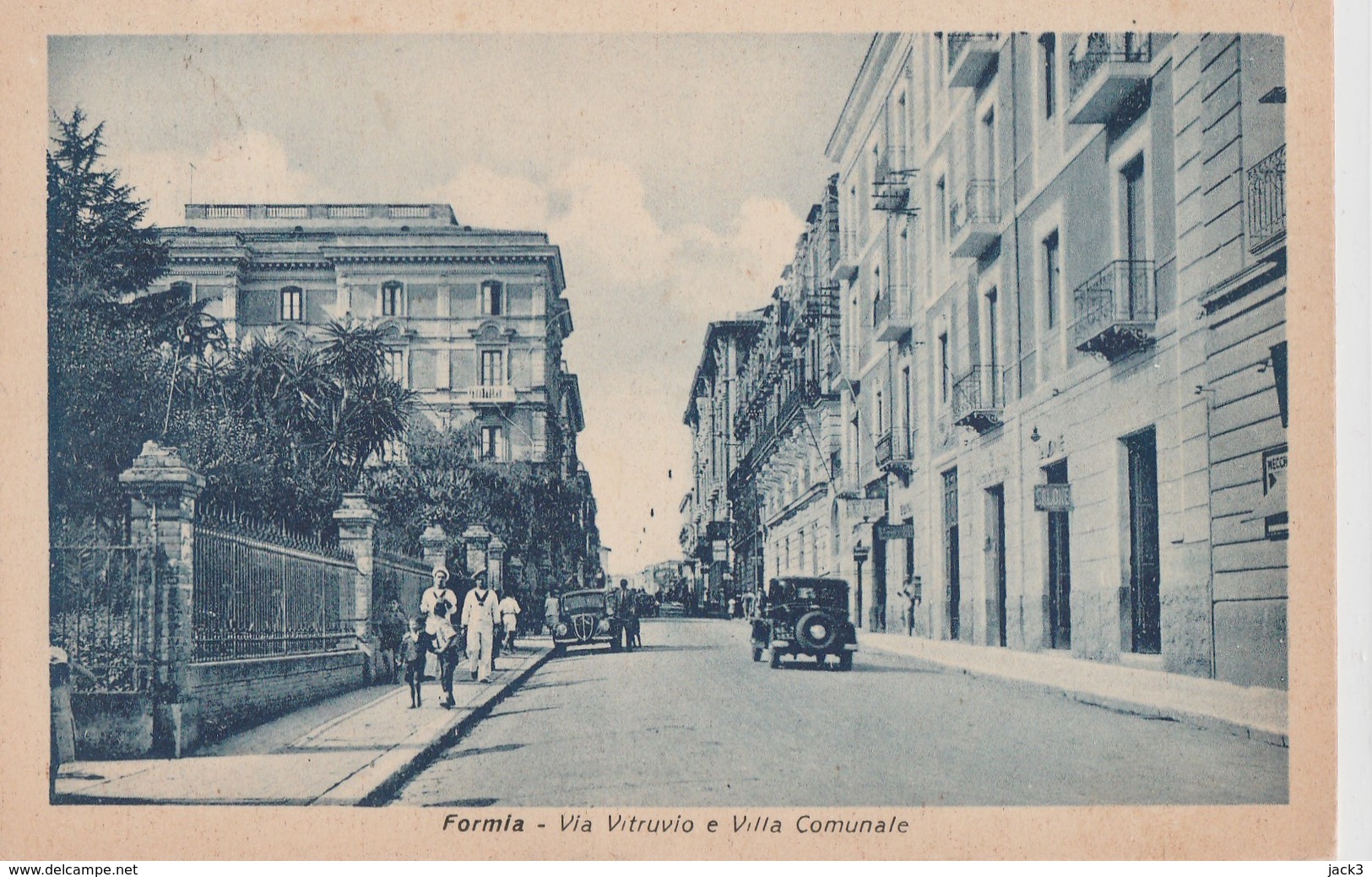 Cartolina - Formia - Via Vitruvio E Villa Comunale - Latina