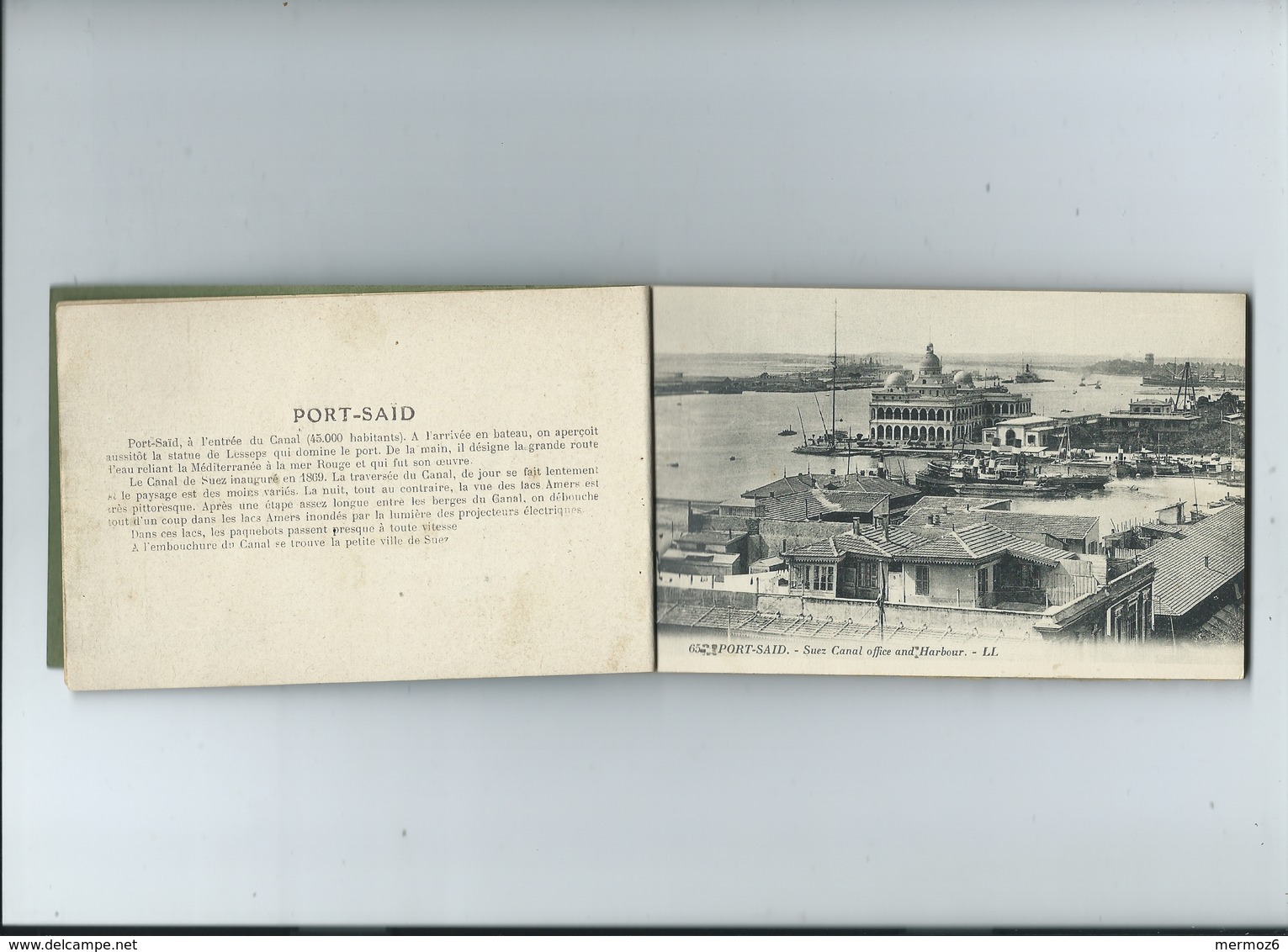 Carnet 12 Cartes De Port Said LL Suez Canal General View The Breakwater Post Office Freshwater Canals General Etc - Suez