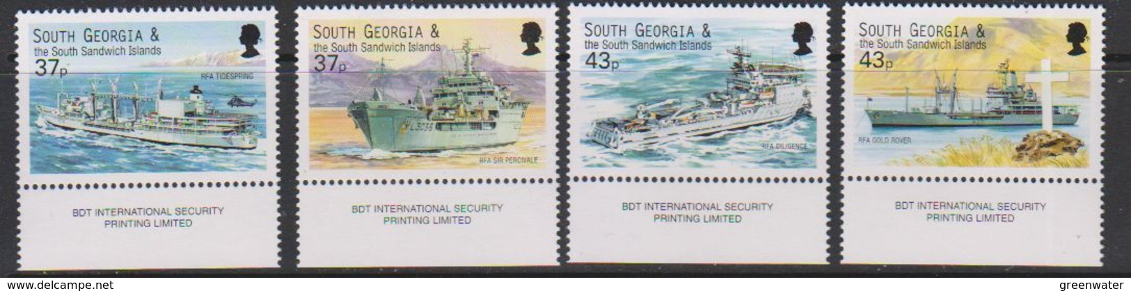 South Georgia 2001 Auxiliary Fleet 4v (+margin)  ** Mnh (39497A) - Zuid-Georgia