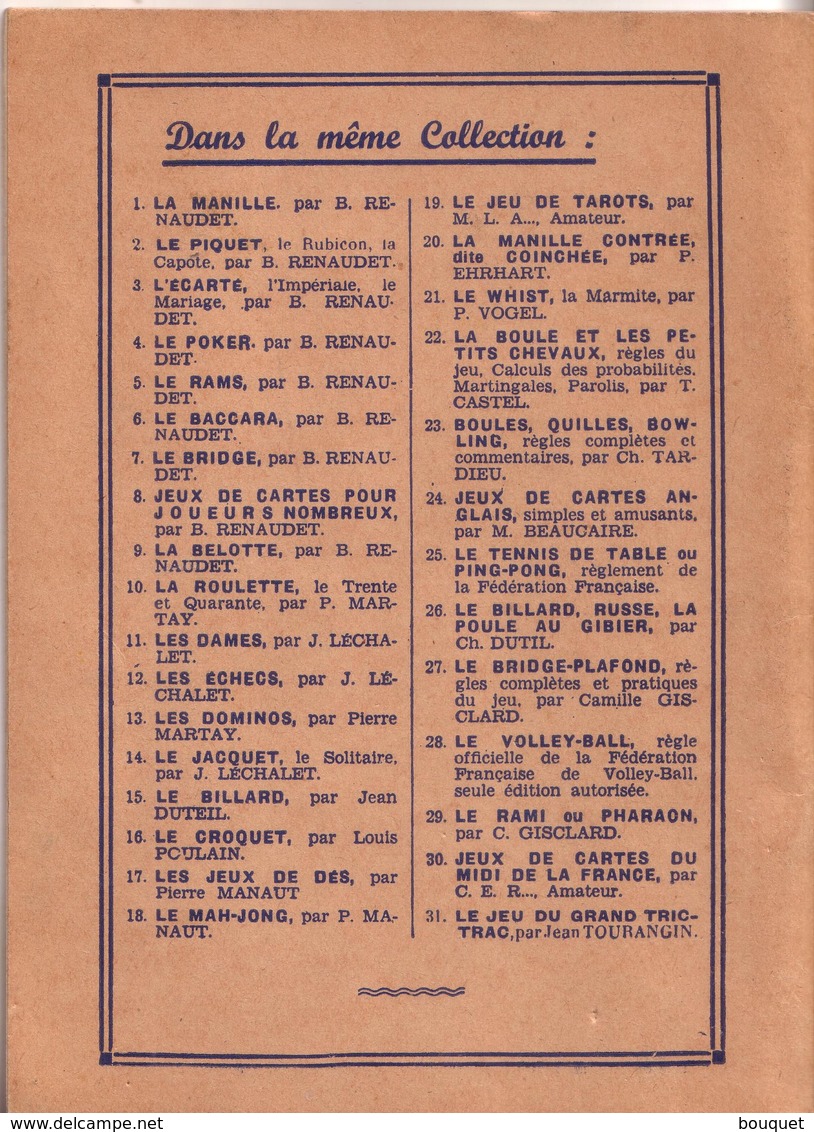 LIVRES - ILLUSIONNISME - MES TOURS DE PRESTIDIGITATION - EDITION BORNEMANN - LUC MEGRET - 1950 - Giochi Di Società